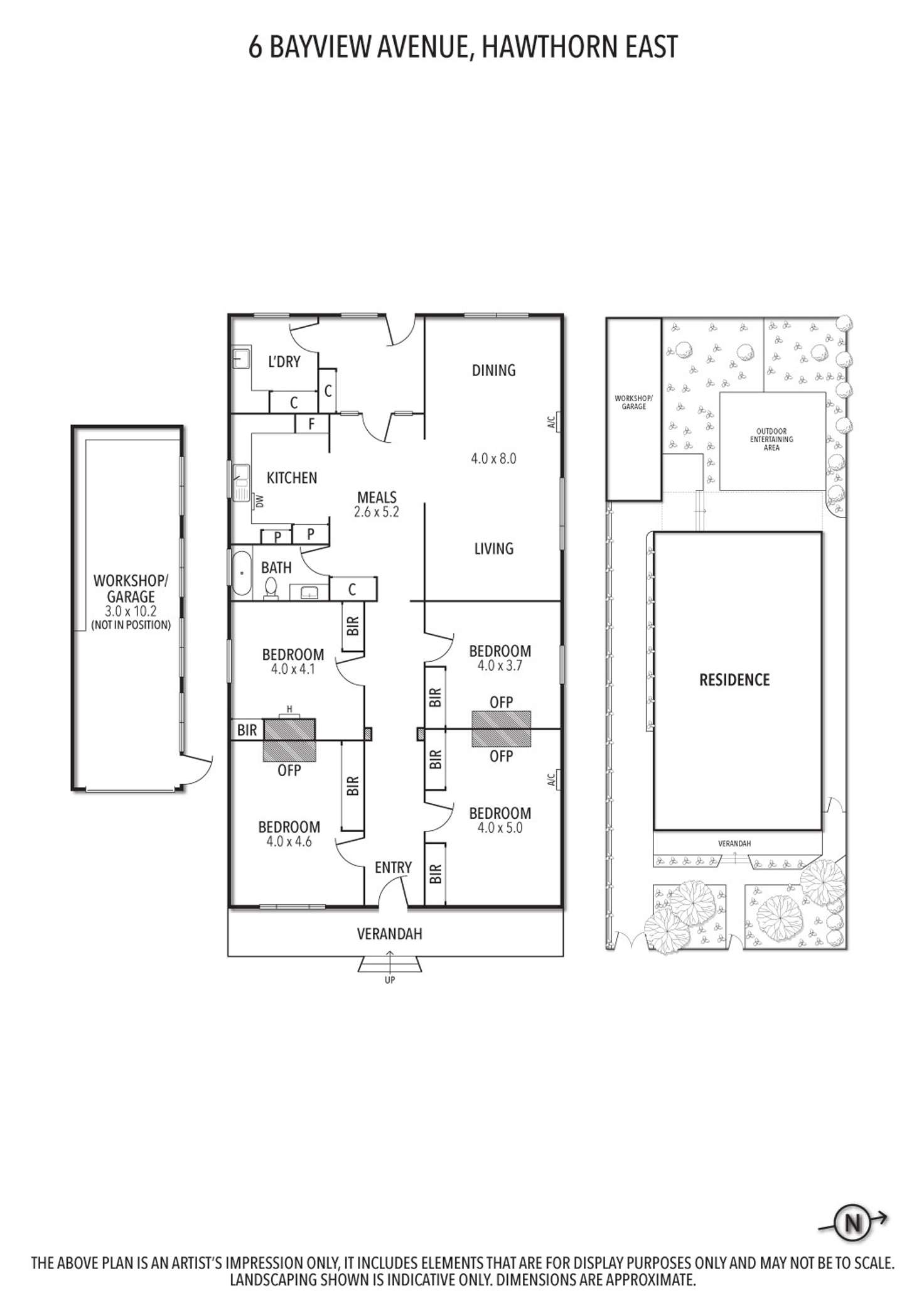 Floorplan of Homely house listing, 6 Bayview Avenue, Hawthorn East VIC 3123