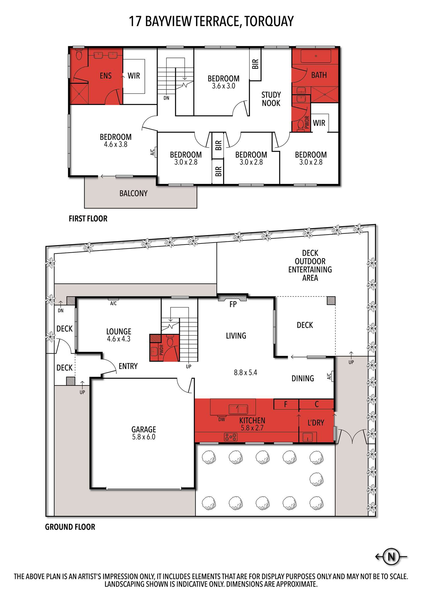 Floorplan of Homely house listing, 17 Bayview Terrace, Torquay VIC 3228