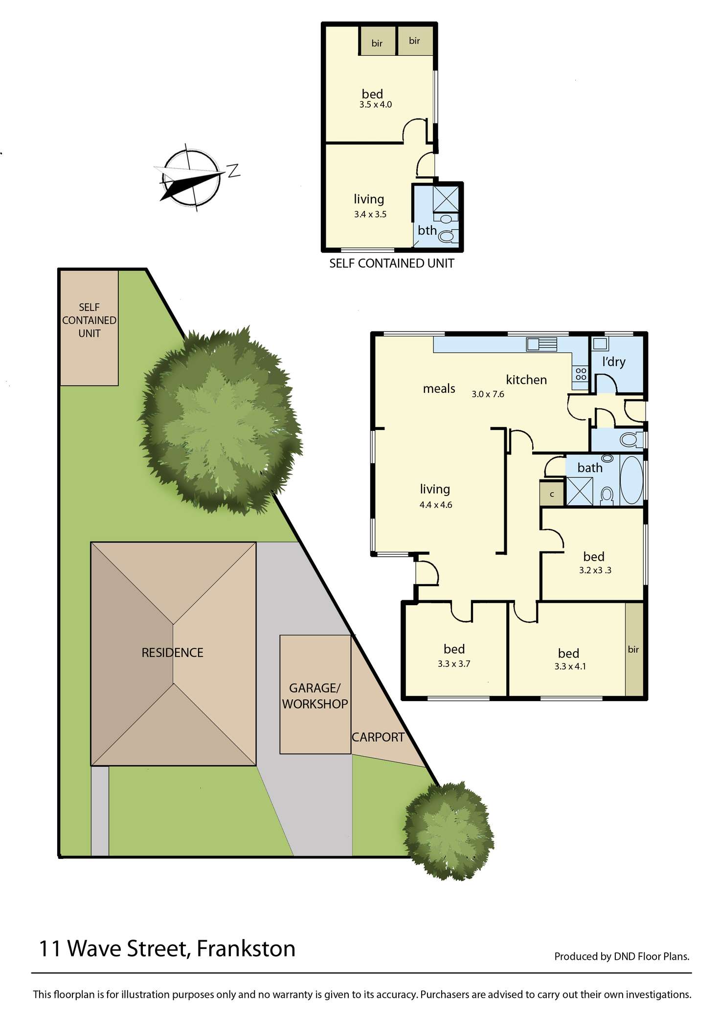 Floorplan of Homely house listing, 11 Wave Street, Frankston VIC 3199