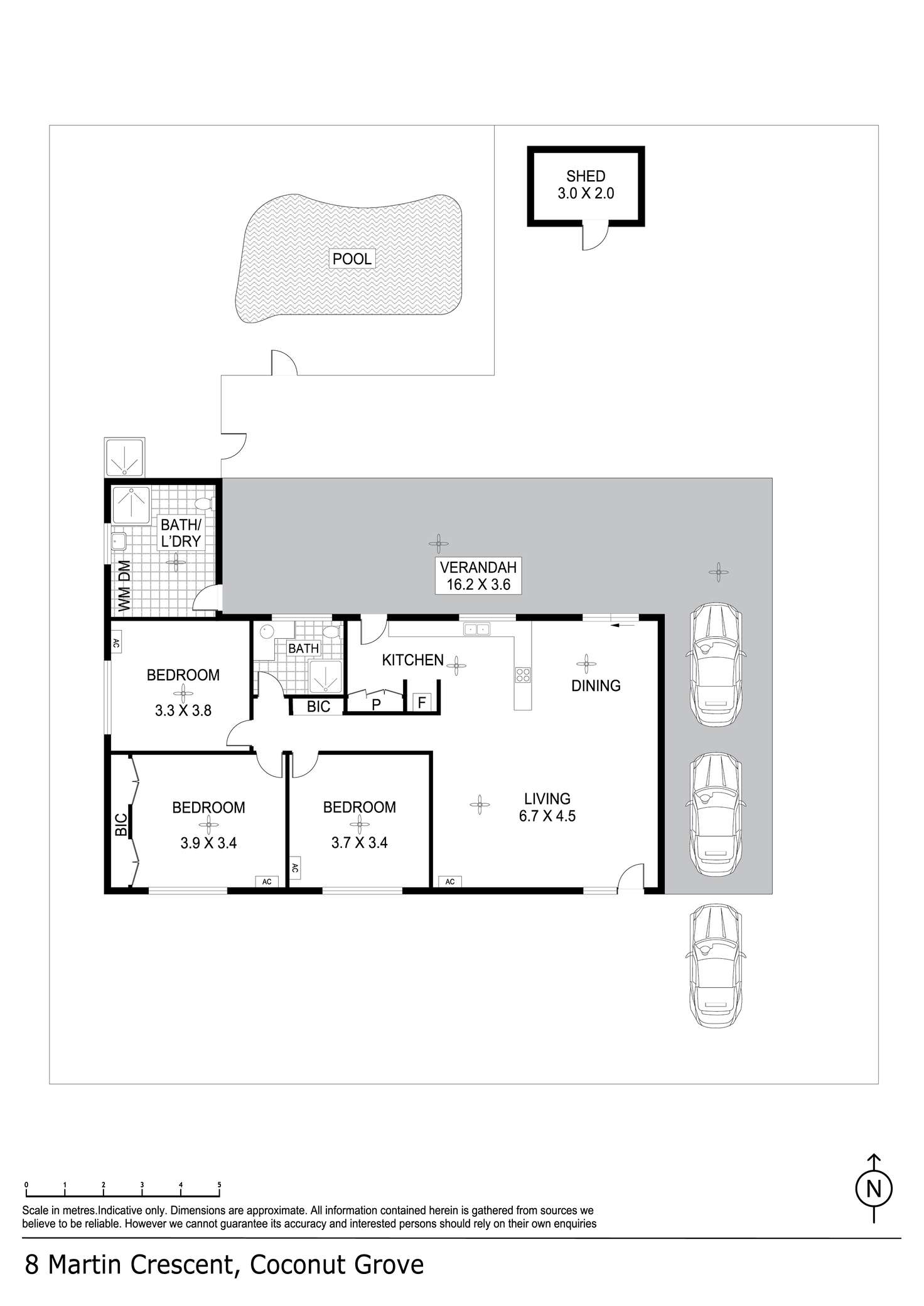 Floorplan of Homely house listing, 8 Martin Crescent, Coconut Grove NT 810