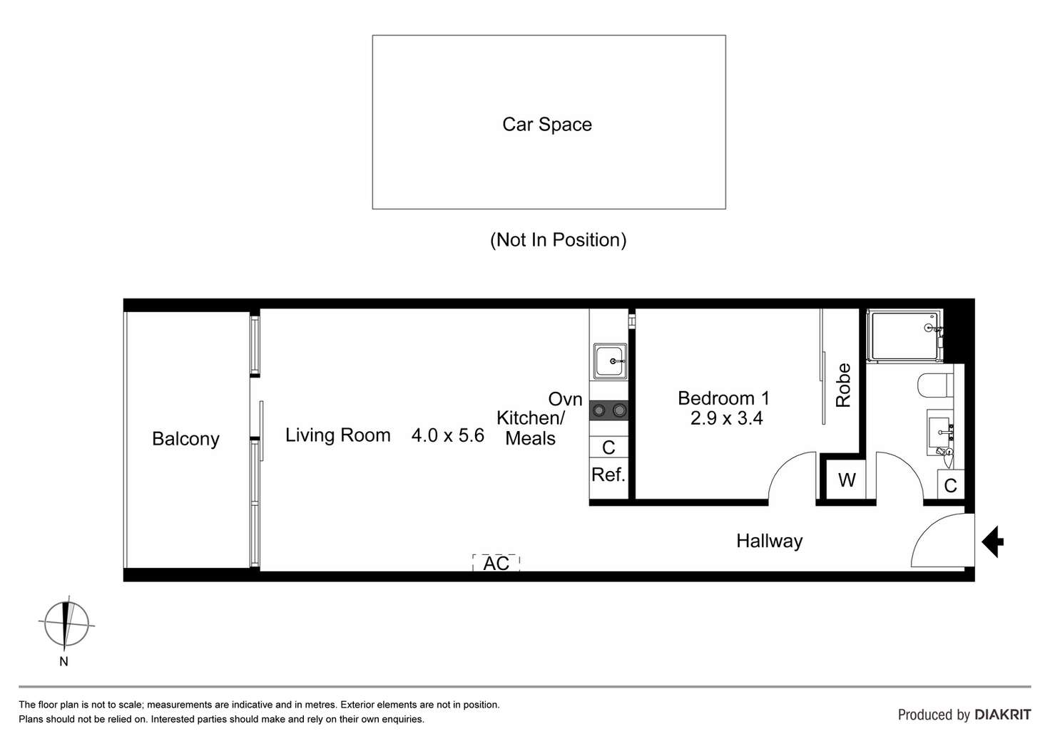 Floorplan of Homely apartment listing, 512/181 St Kilda Road, St Kilda VIC 3182