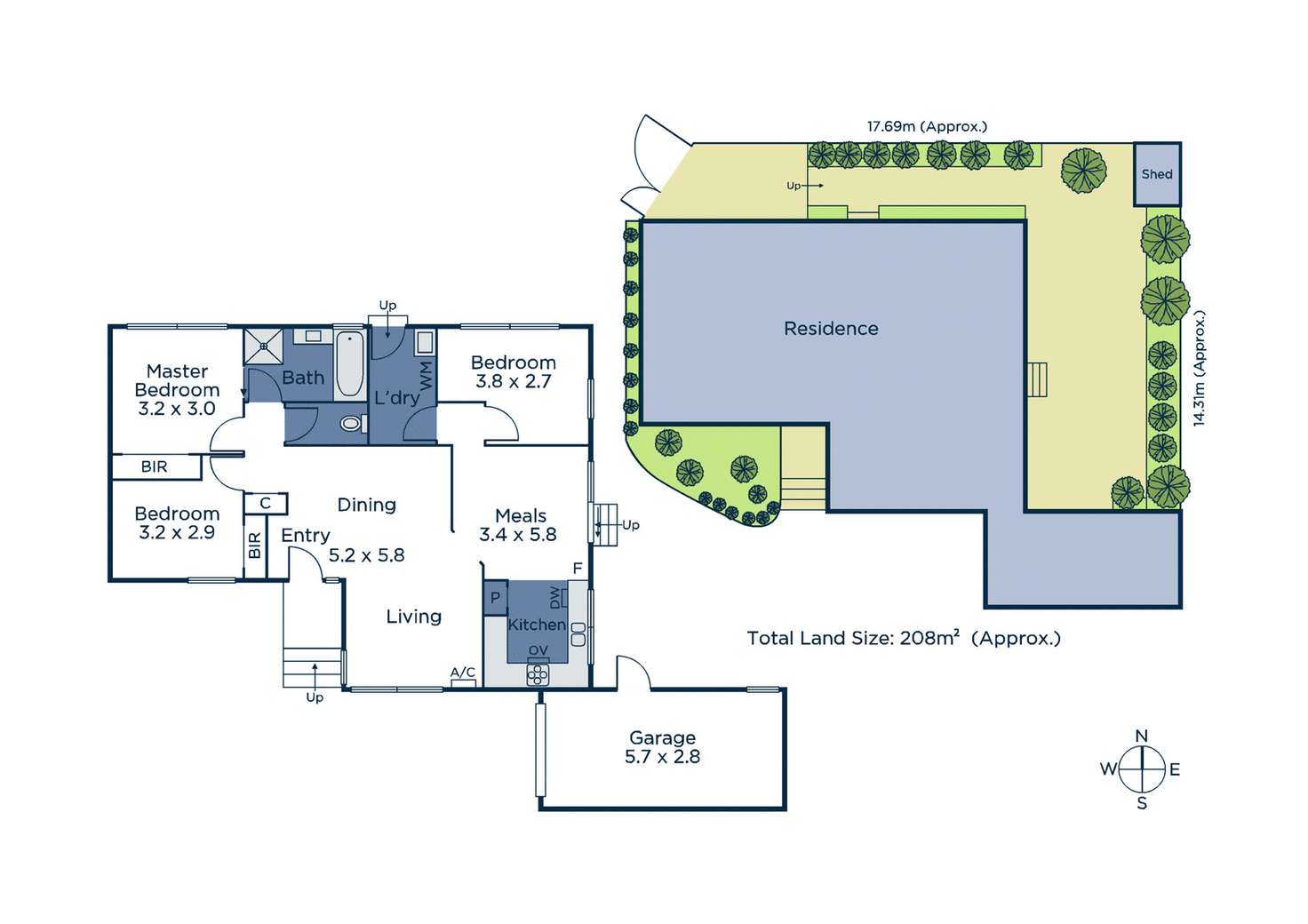 Floorplan of Homely unit listing, 2/5 Owen Street, Mitcham VIC 3132