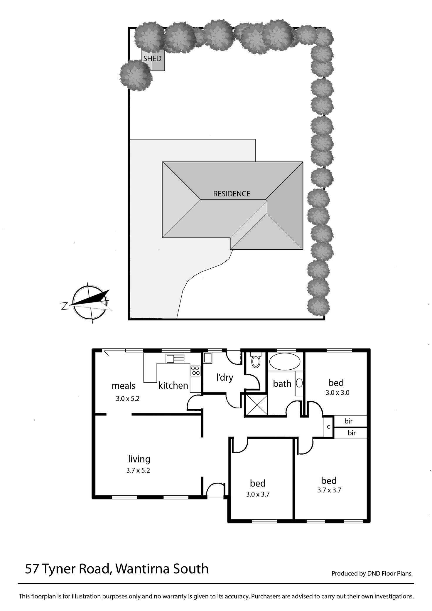 Floorplan of Homely house listing, 57 Tyner Road, Wantirna South VIC 3152