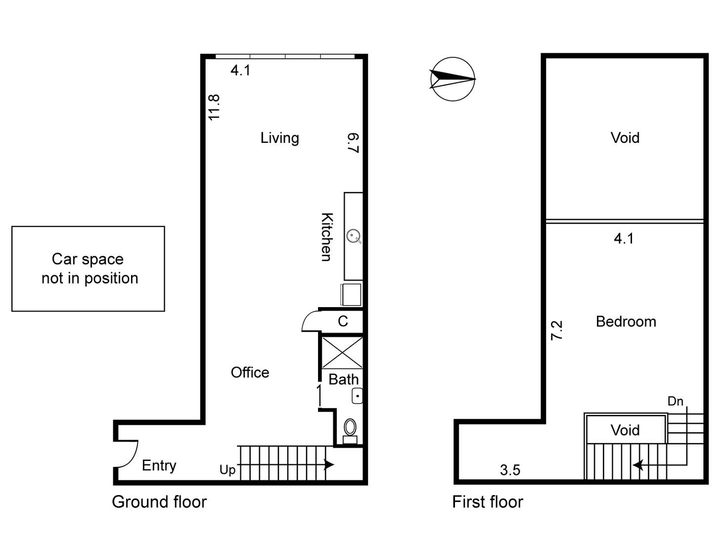 Floorplan of Homely warehouse listing, 6/7 Mayfield Street, Abbotsford VIC 3067