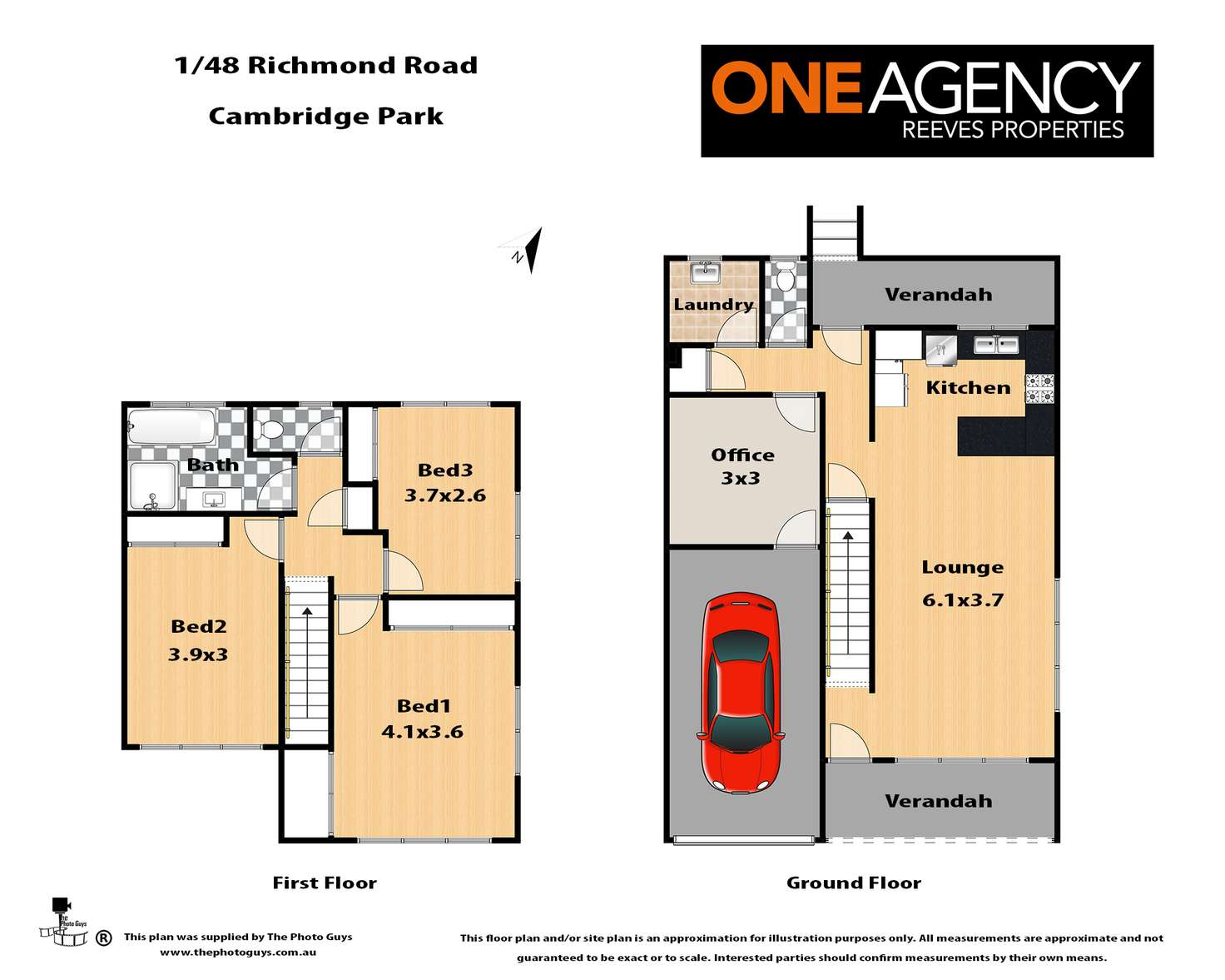 Floorplan of Homely townhouse listing, 1/48 Richmond Road, Cambridge Park NSW 2747