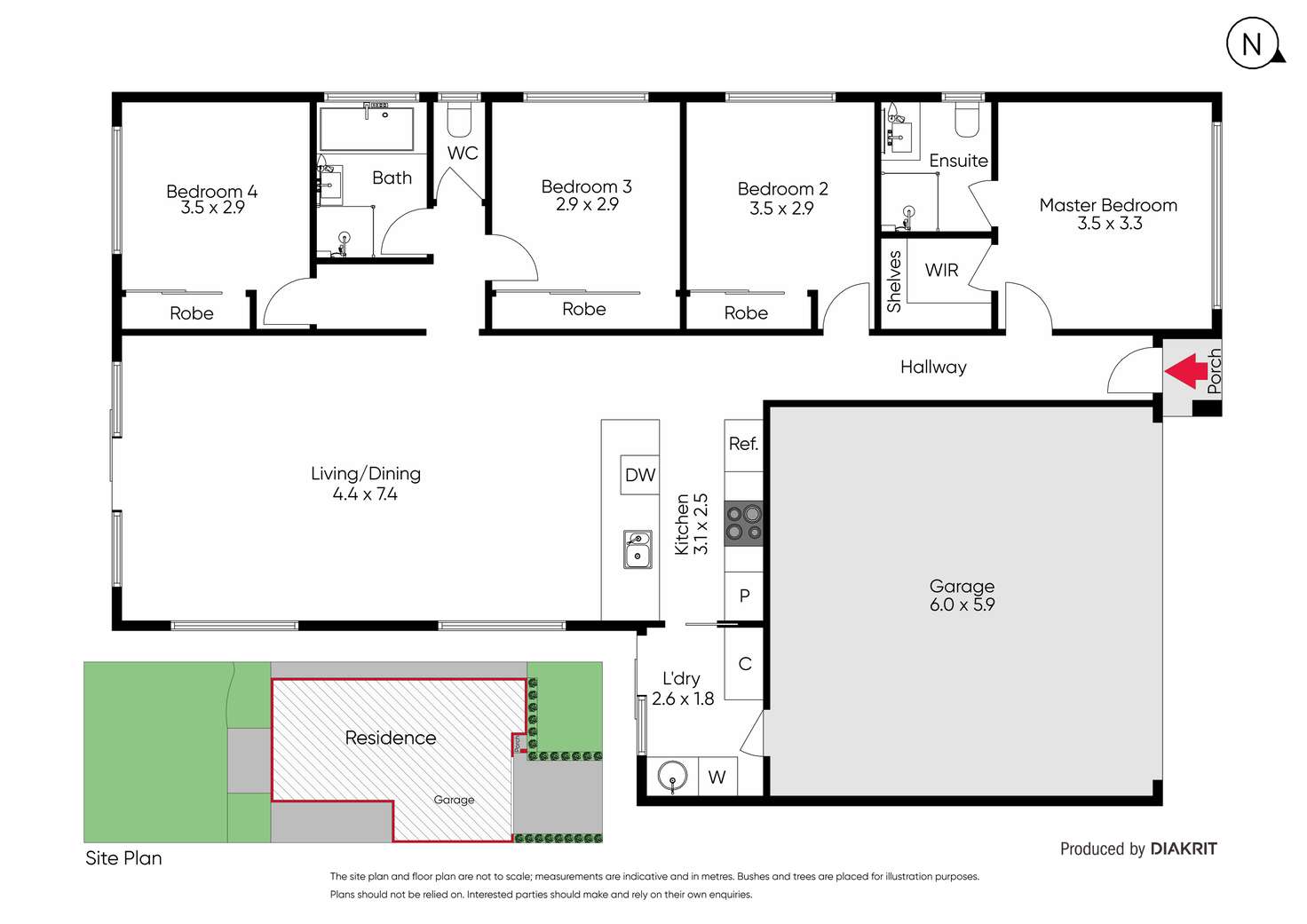 Floorplan of Homely house listing, 221 James Melrose Drive, Brookfield VIC 3338