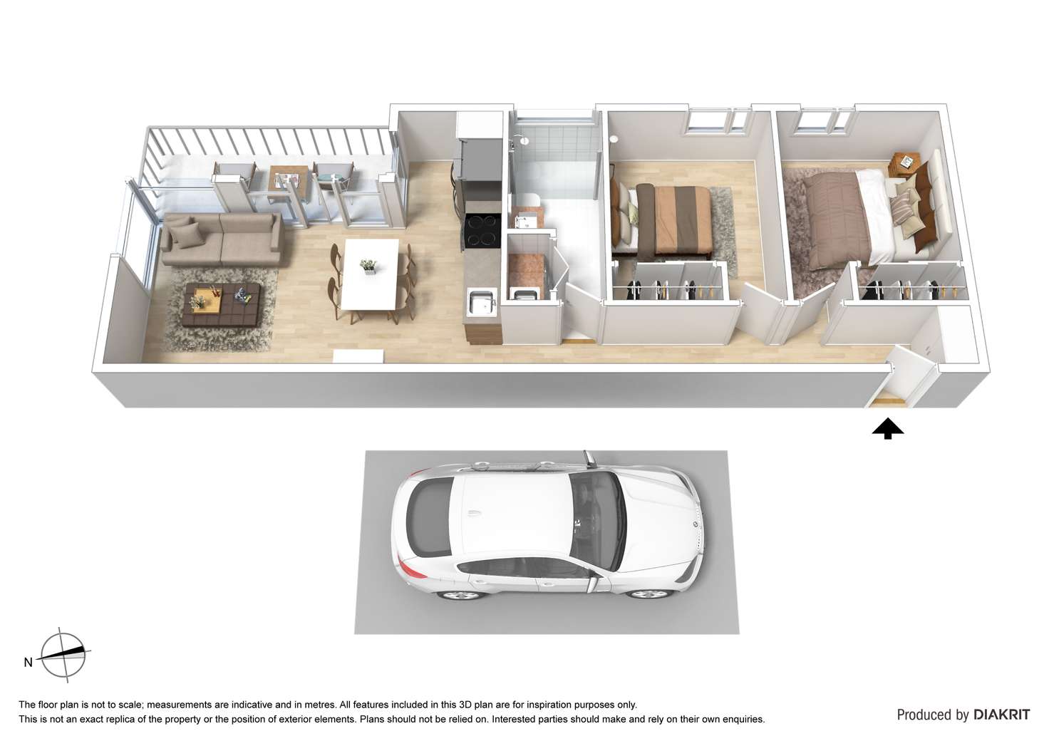 Floorplan of Homely apartment listing, 306/1 Mount Street, Prahran VIC 3181
