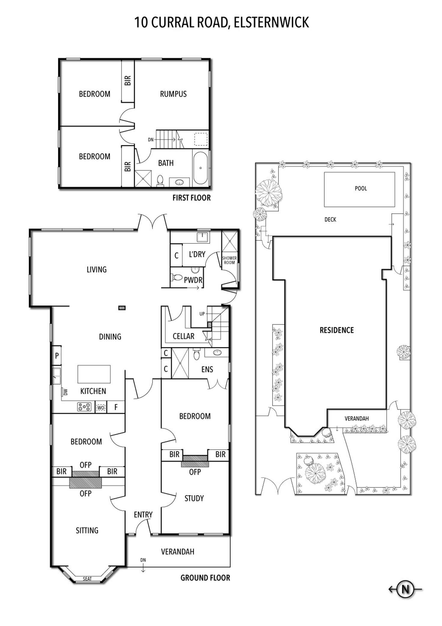 Floorplan of Homely house listing, 10 Curral Road, Elsternwick VIC 3185