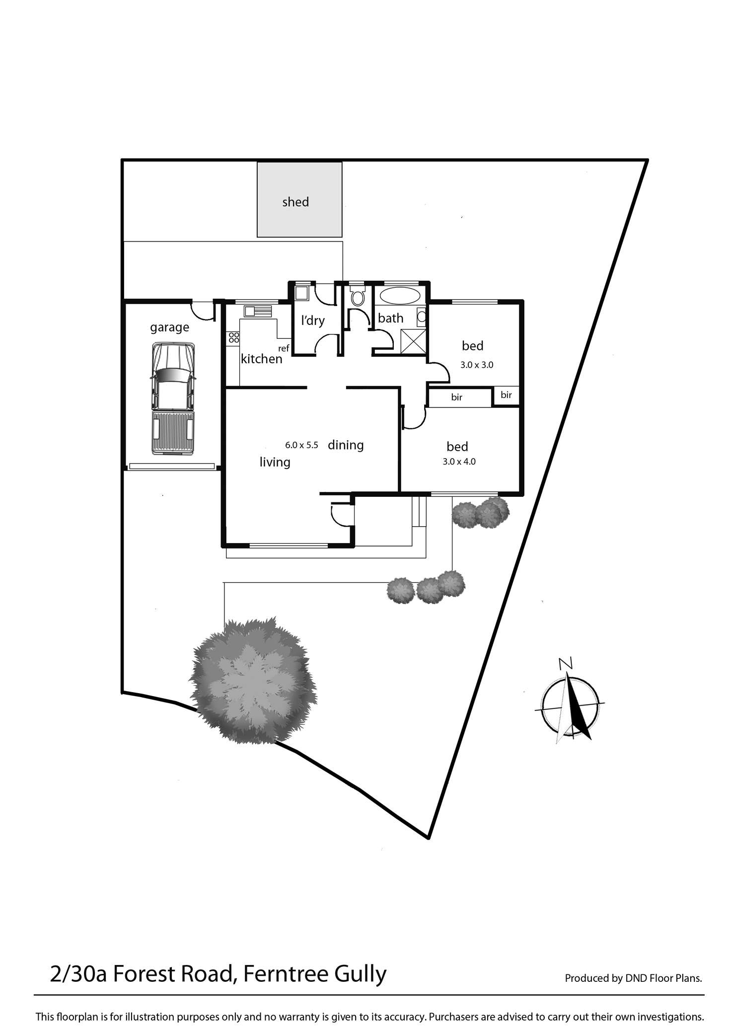 Floorplan of Homely unit listing, 2/30a Forest Road, Ferntree Gully VIC 3156