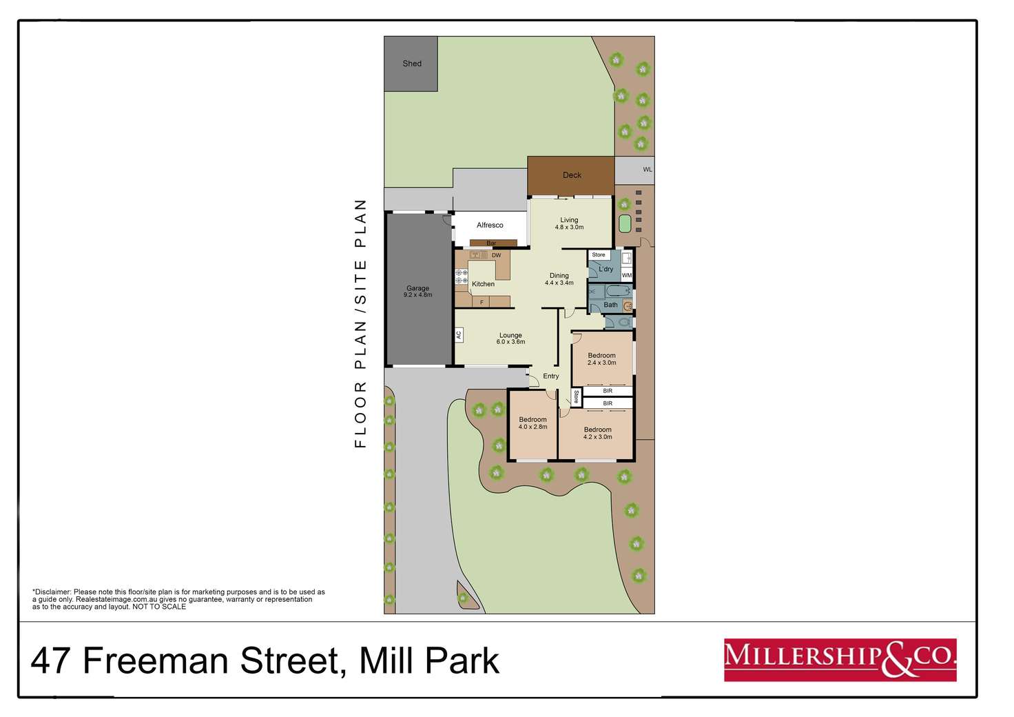 Floorplan of Homely house listing, 47 Freeman Crescent, Mill Park VIC 3082