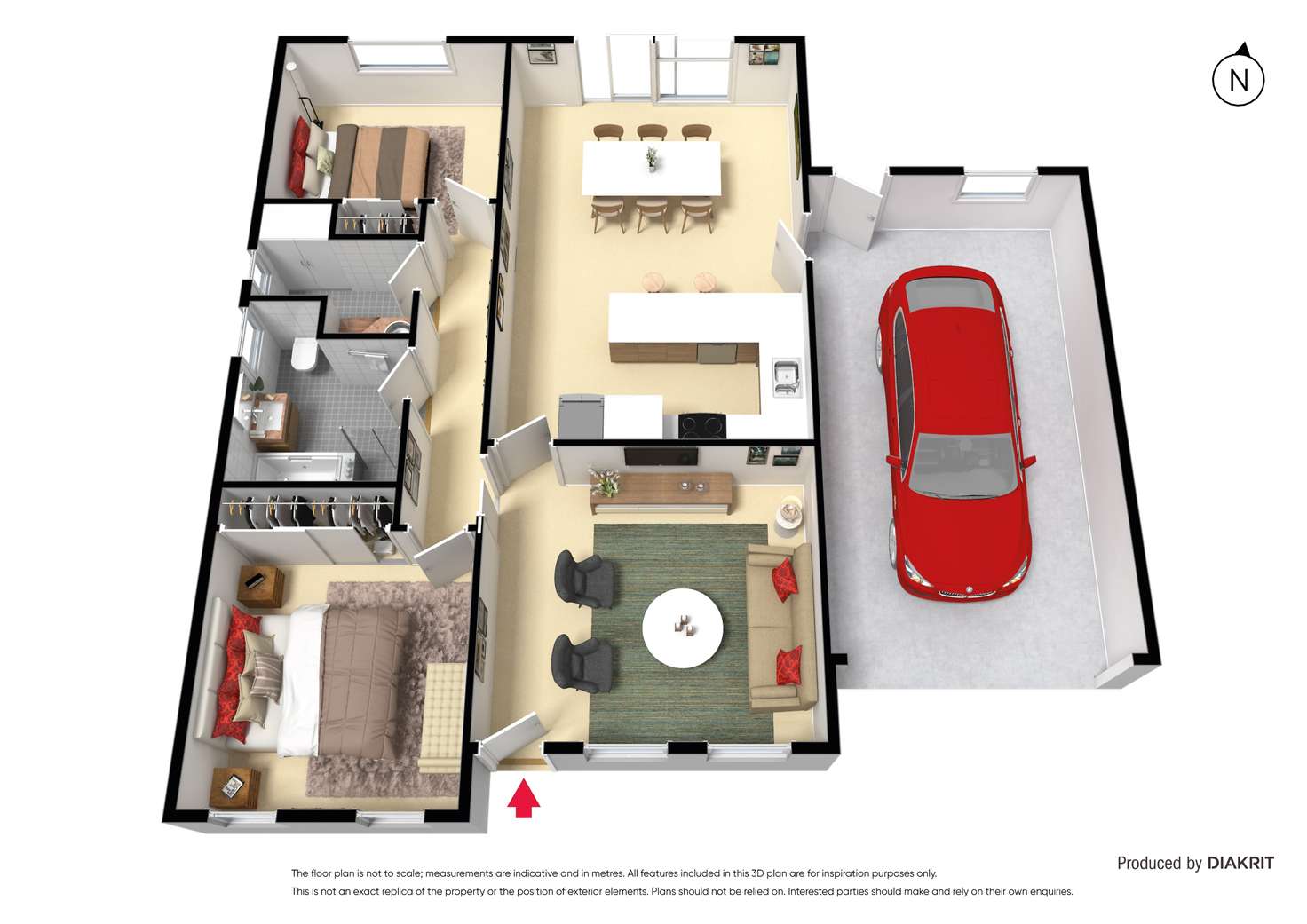 Floorplan of Homely townhouse listing, 4/237 York Street, Ballarat East VIC 3350