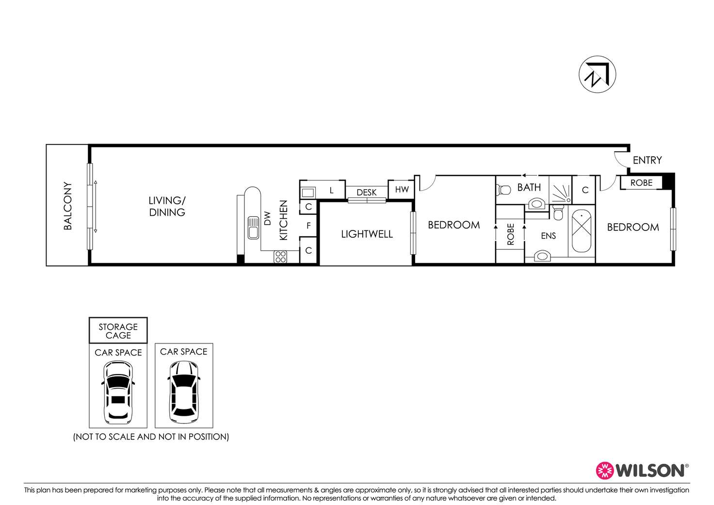 Floorplan of Homely apartment listing, 208/315 Beaconsfield Parade, St Kilda West VIC 3182