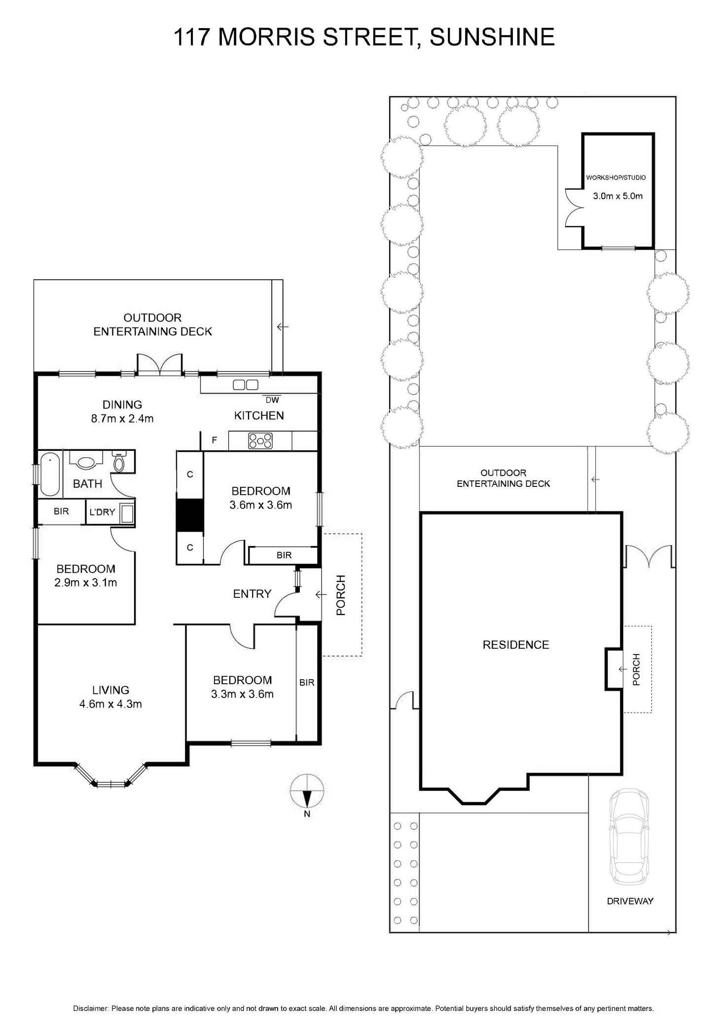 Floorplan of Homely house listing, 117 Morris Street, Sunshine VIC 3020