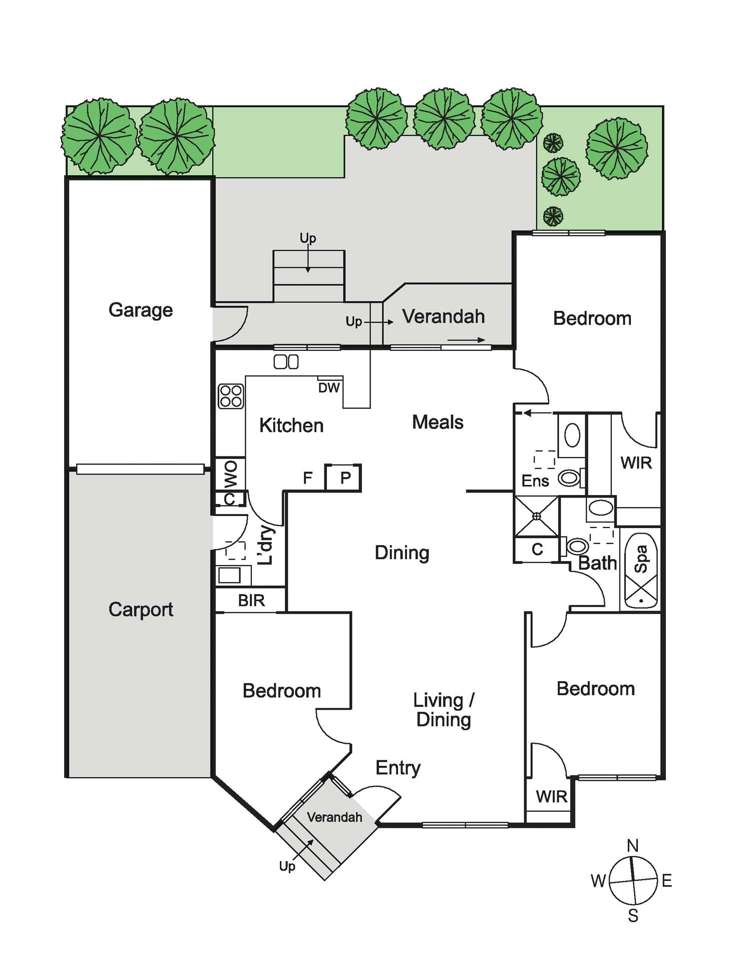 Floorplan of Homely unit listing, 2/86 Thomas Street, Brighton East VIC 3187