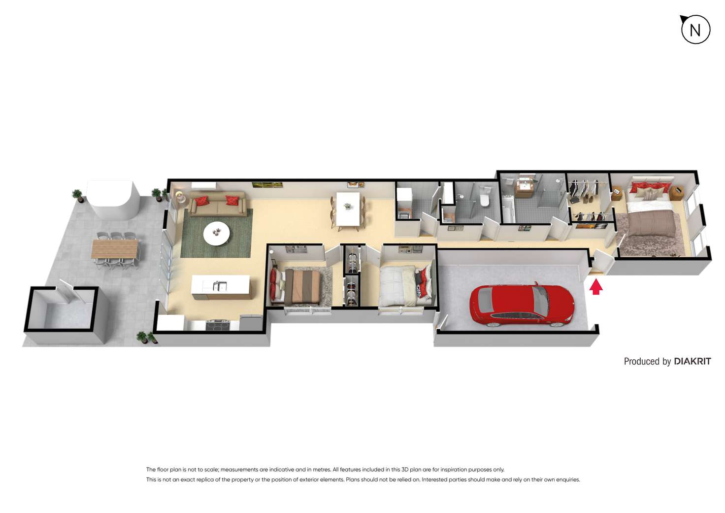 Floorplan of Homely townhouse listing, 78a Corrigan Avenue, Brooklyn VIC 3012