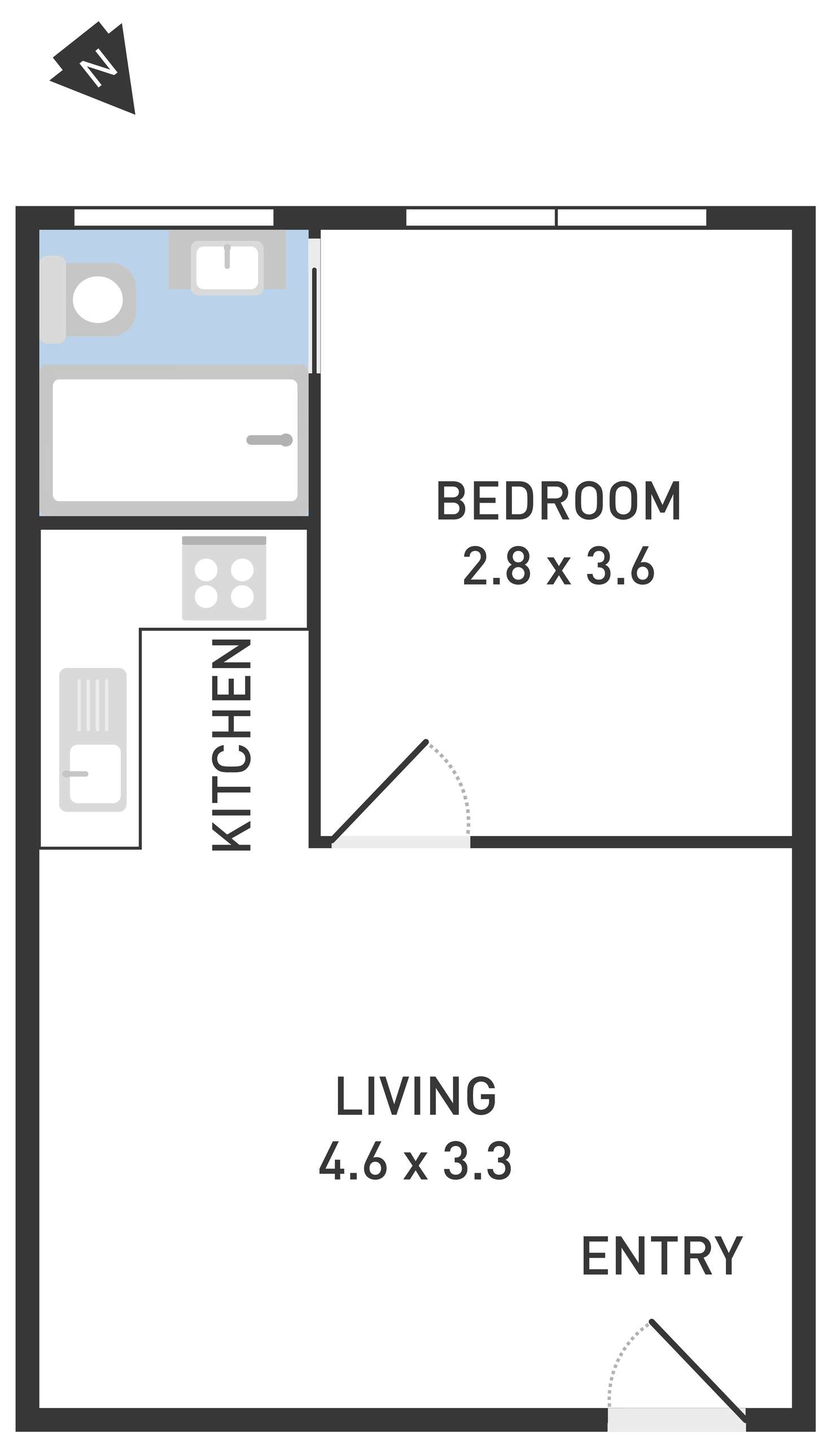 Floorplan of Homely unit listing, 18/36 Ridley Street, Albion VIC 3020