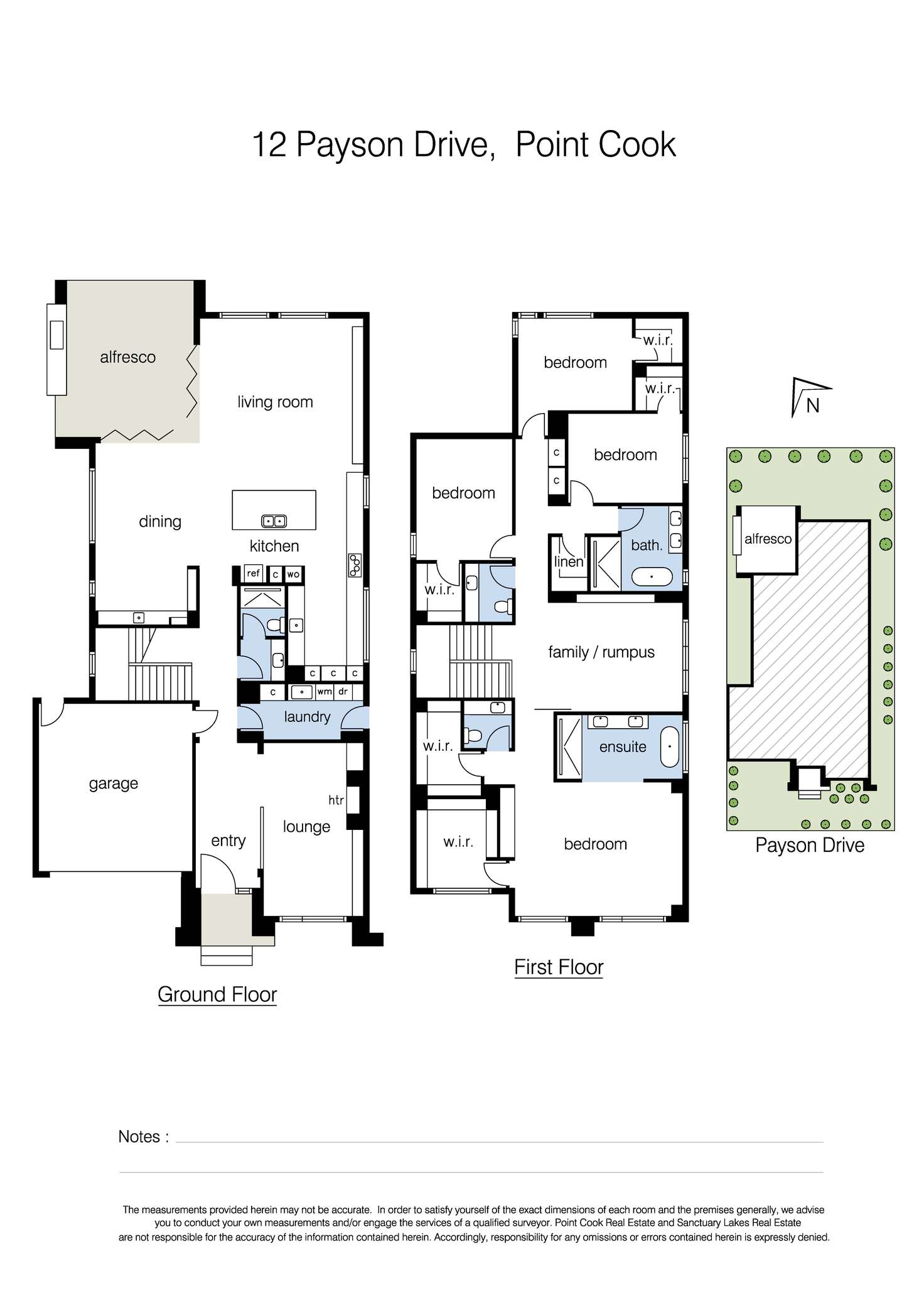 Floorplan of Homely house listing, 12 Payson Drive, Point Cook VIC 3030