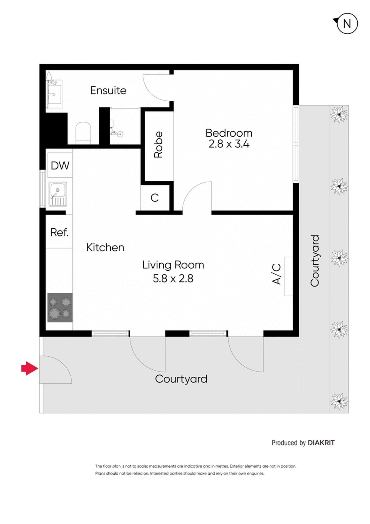 Floorplan of Homely apartment listing, 1/52 Caroline Street, South Yarra VIC 3141