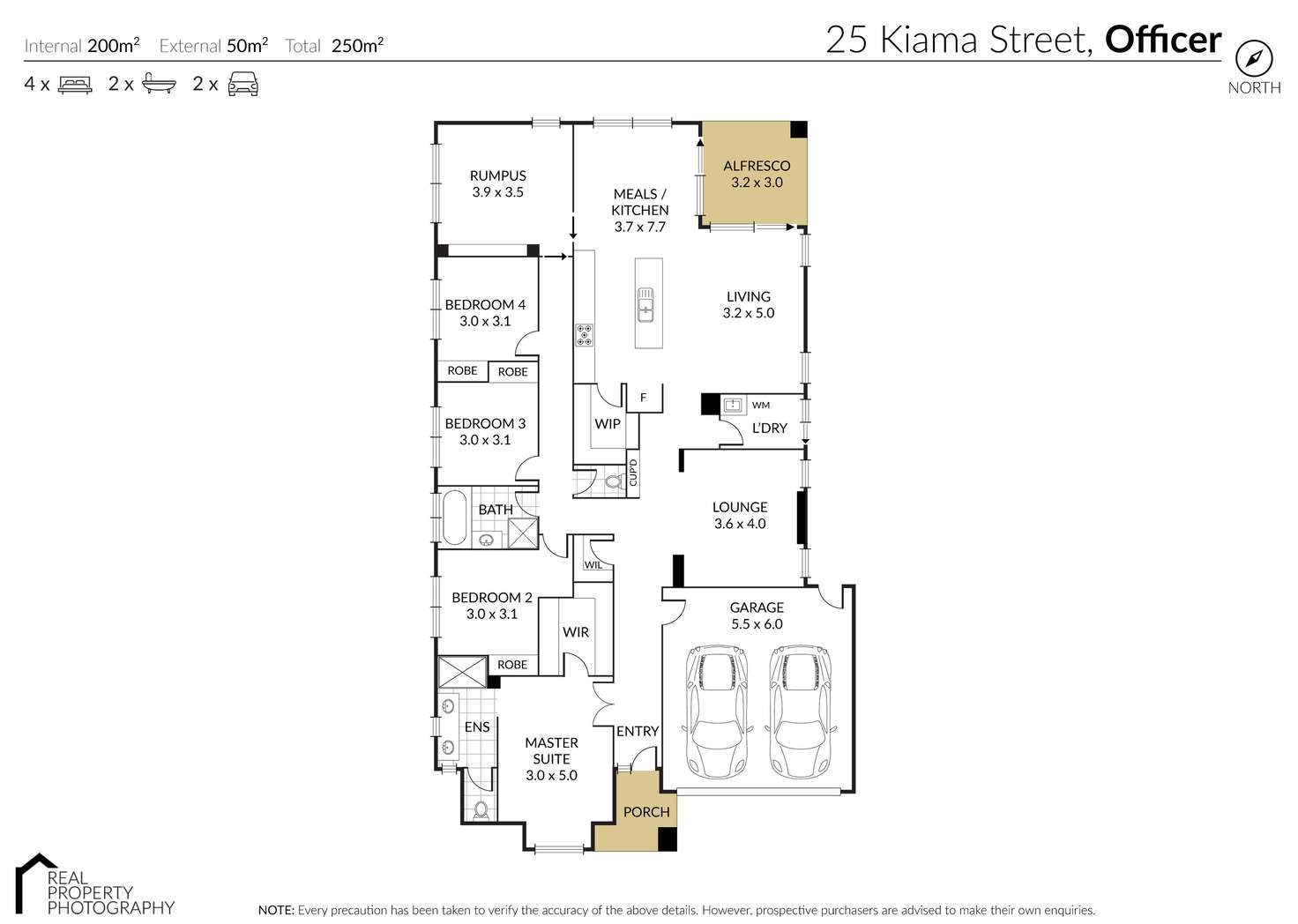 Floorplan of Homely house listing, 25 Kiama Street, Officer VIC 3809