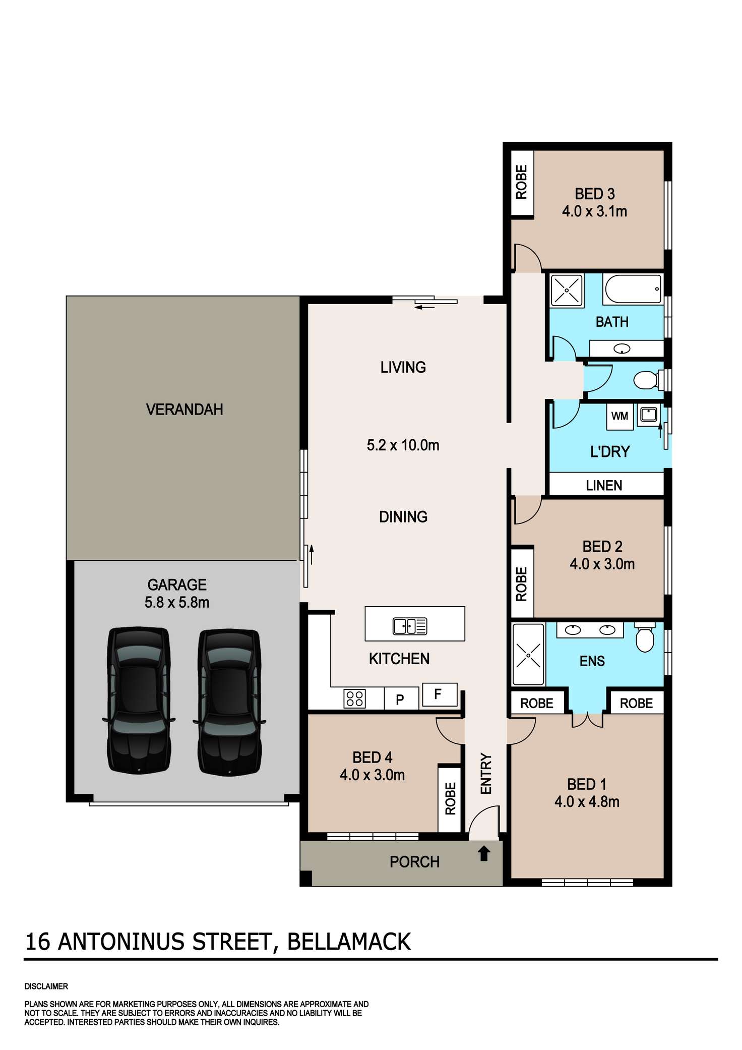 Floorplan of Homely house listing, 16 Antoninus Street, Bellamack NT 832