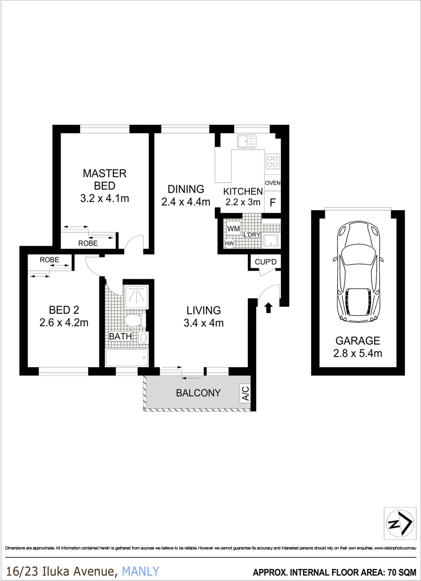Floorplan of Homely apartment listing, 16/23 Iluka Avenue, Manly NSW 2095