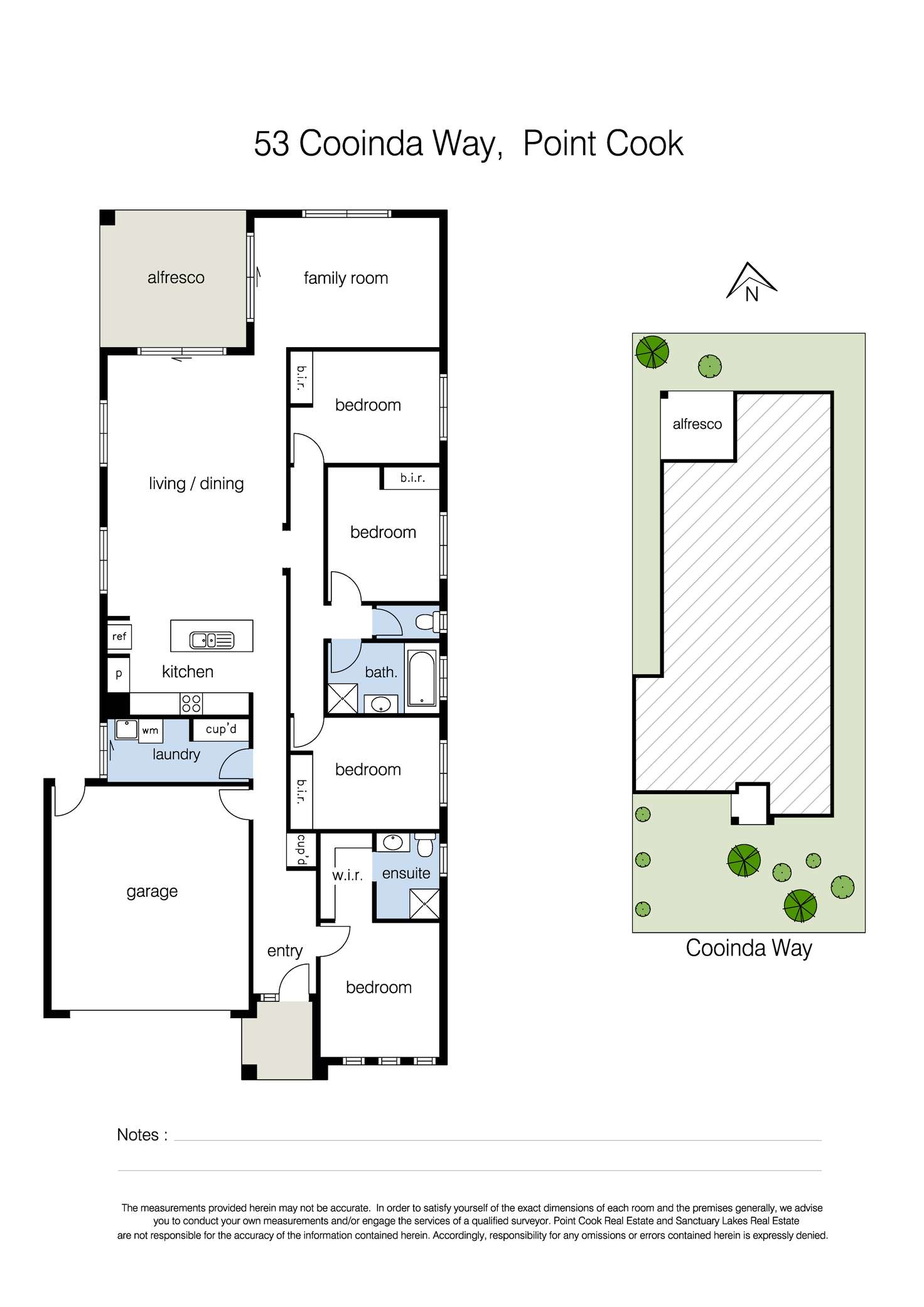 Floorplan of Homely house listing, 53 Cooinda Way, Point Cook VIC 3030