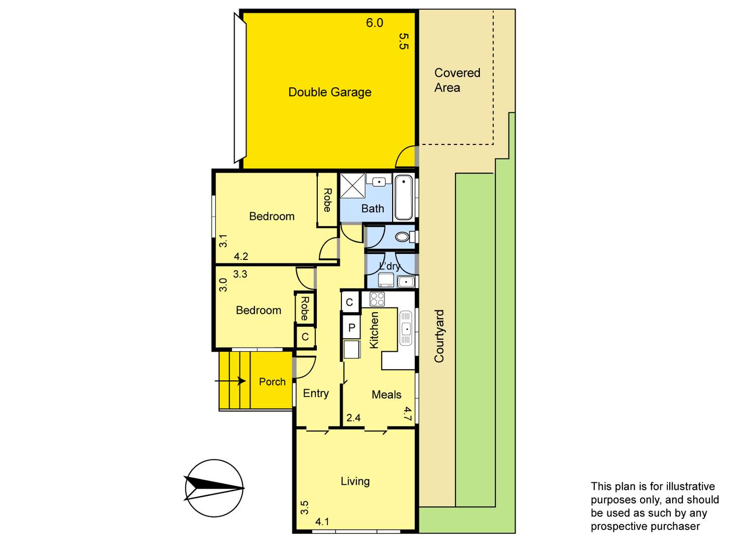 Floorplan of Homely unit listing, 1/7 McDowell Street, Greensborough VIC 3088