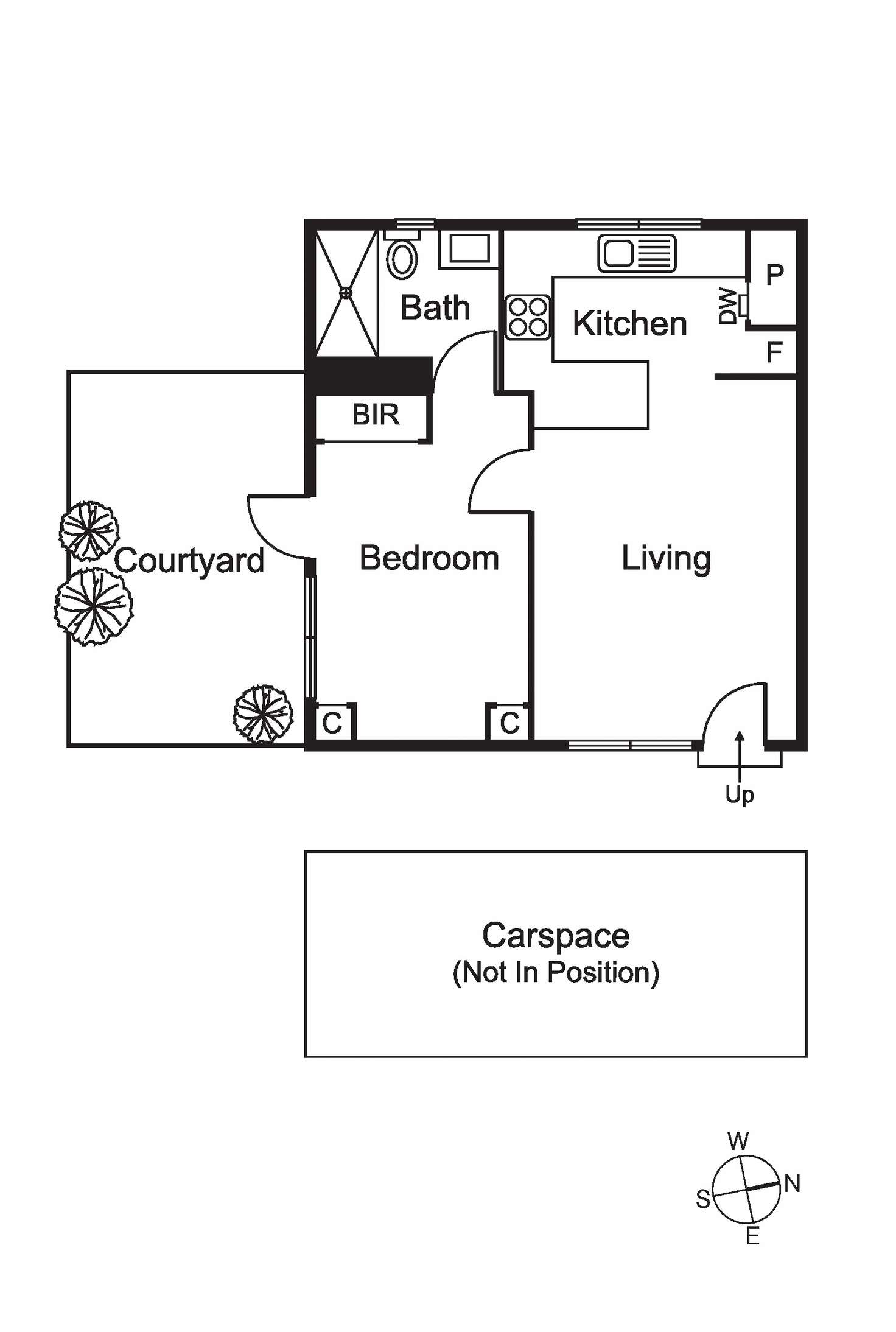 Floorplan of Homely apartment listing, 1/88 Grosvenor Street, St Kilda East VIC 3183