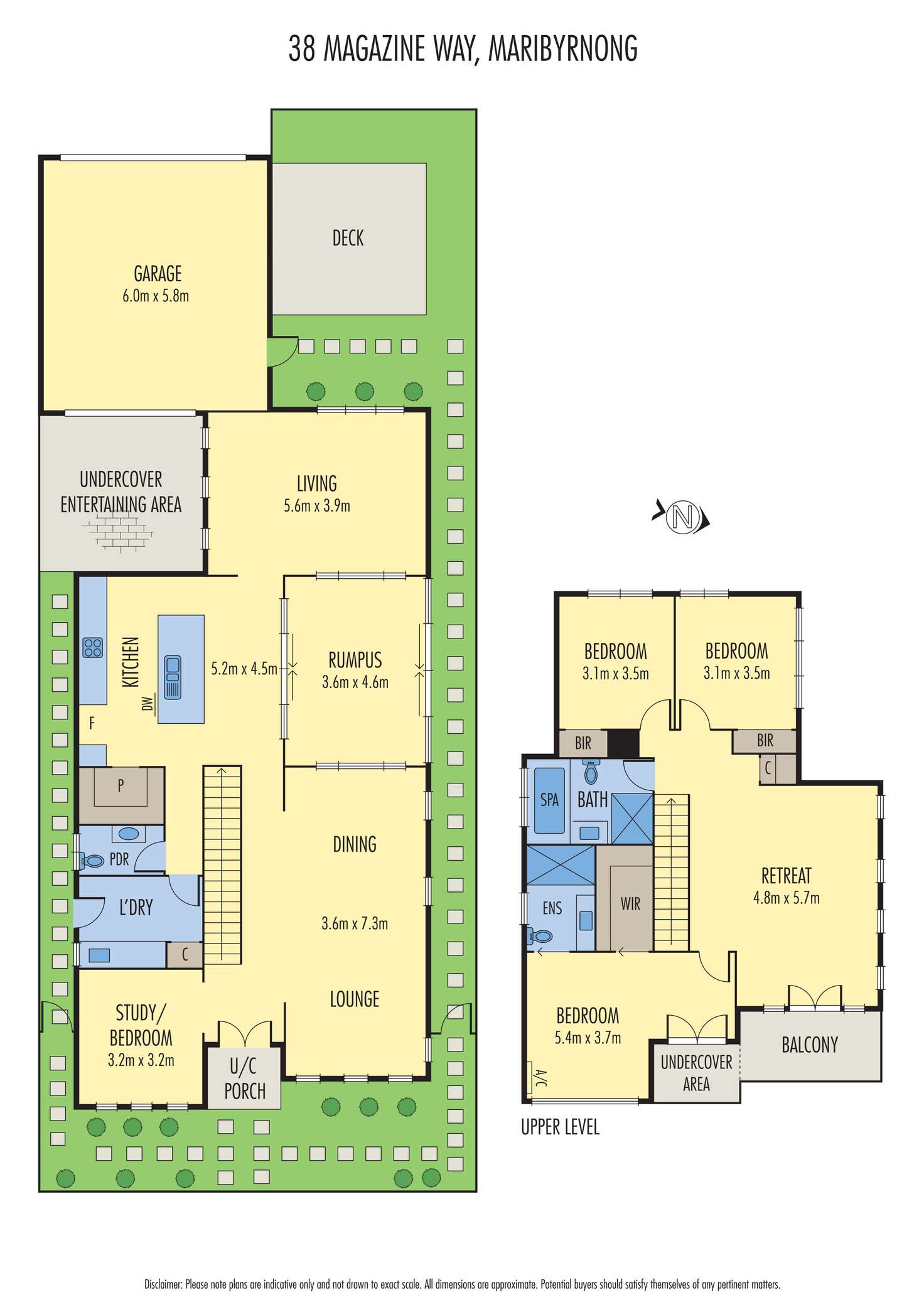 Floorplan of Homely house listing, 38 Magazine Way, Maribyrnong VIC 3032