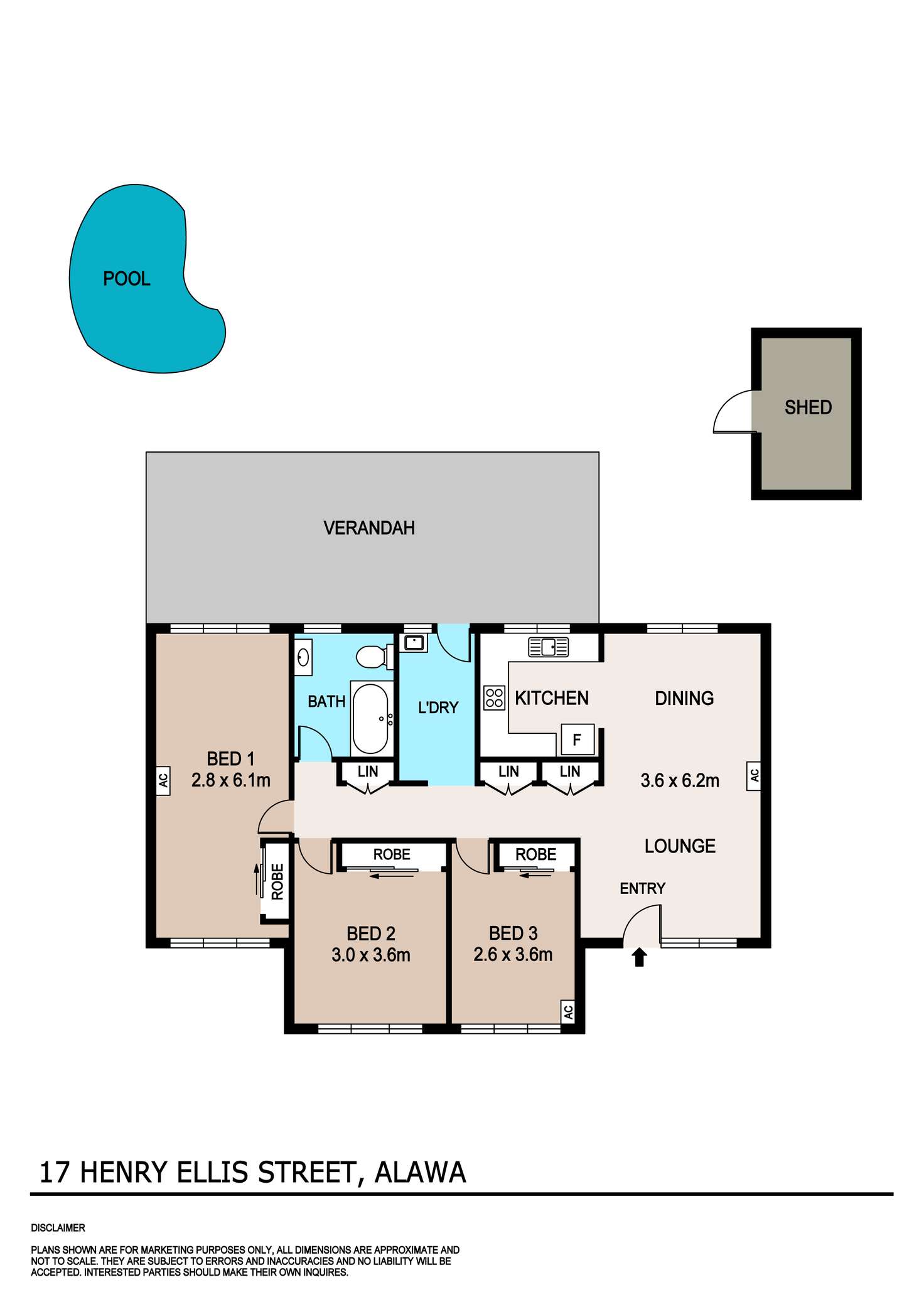 Floorplan of Homely house listing, 17 Henry Ellis Street, Alawa NT 810