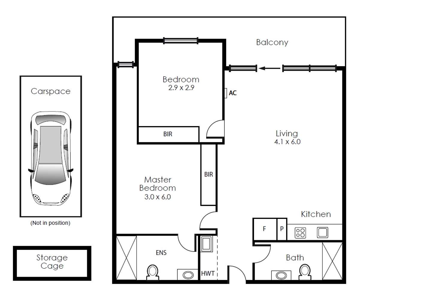 Floorplan of Homely apartment listing, 308/87 High Street, Prahran VIC 3181
