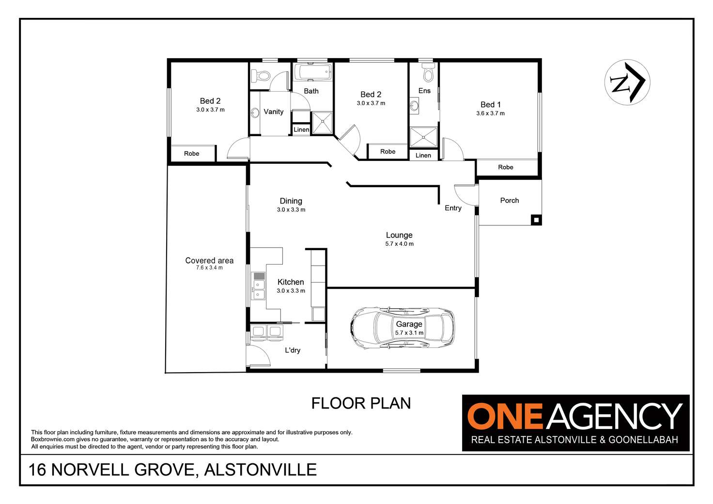 Floorplan of Homely house listing, 16 Norvell Grove, Alstonville NSW 2477