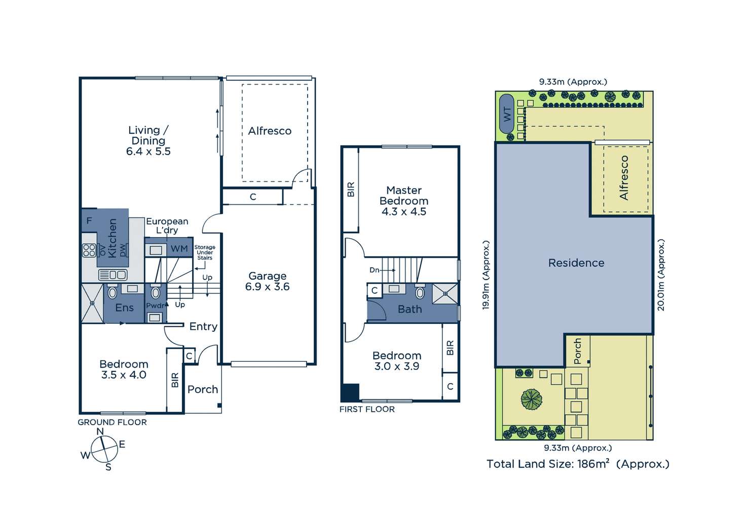 Floorplan of Homely townhouse listing, 1C Faulkner Street, Blackburn South VIC 3130