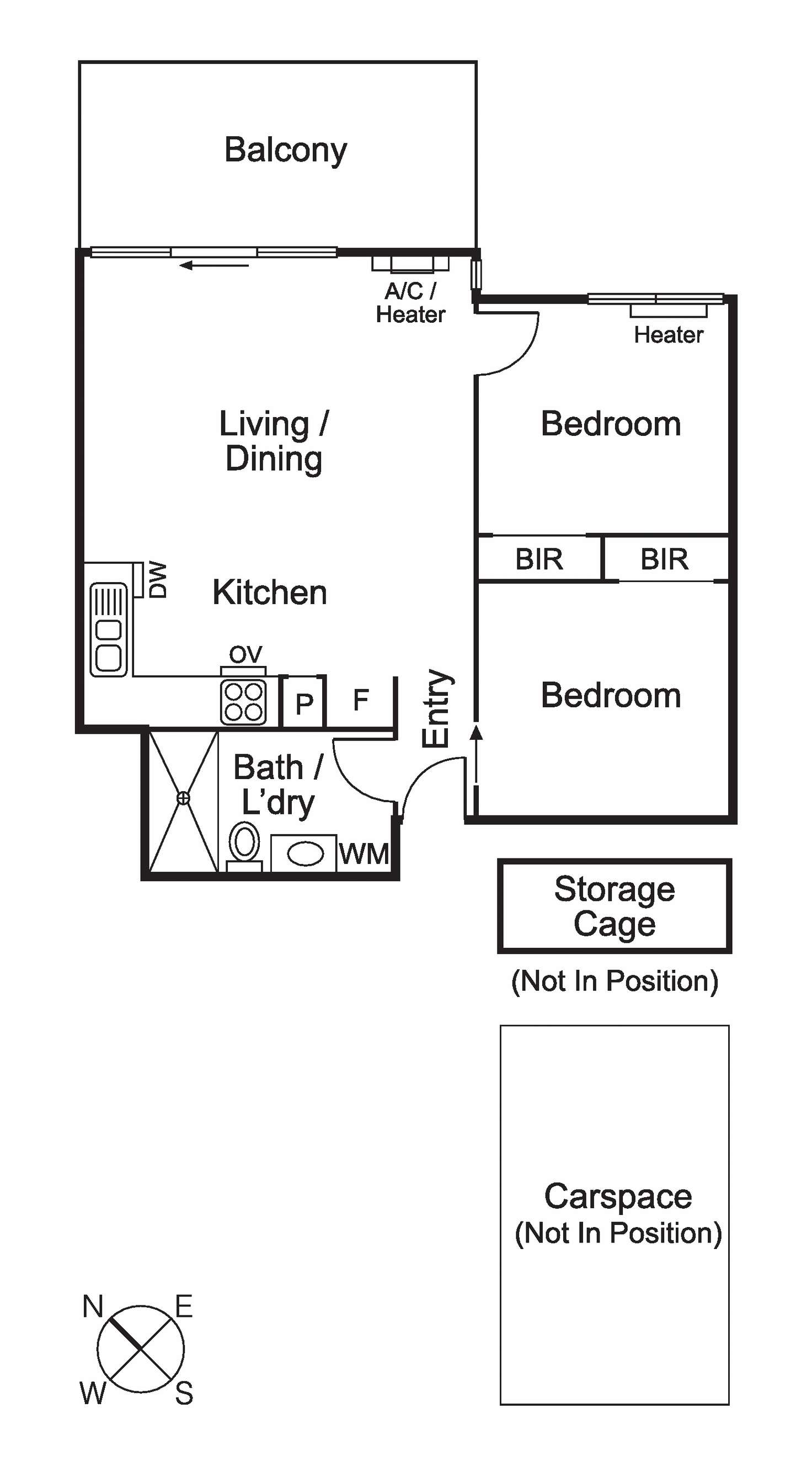 Floorplan of Homely apartment listing, 403c/3 Greeves Street, St Kilda VIC 3182