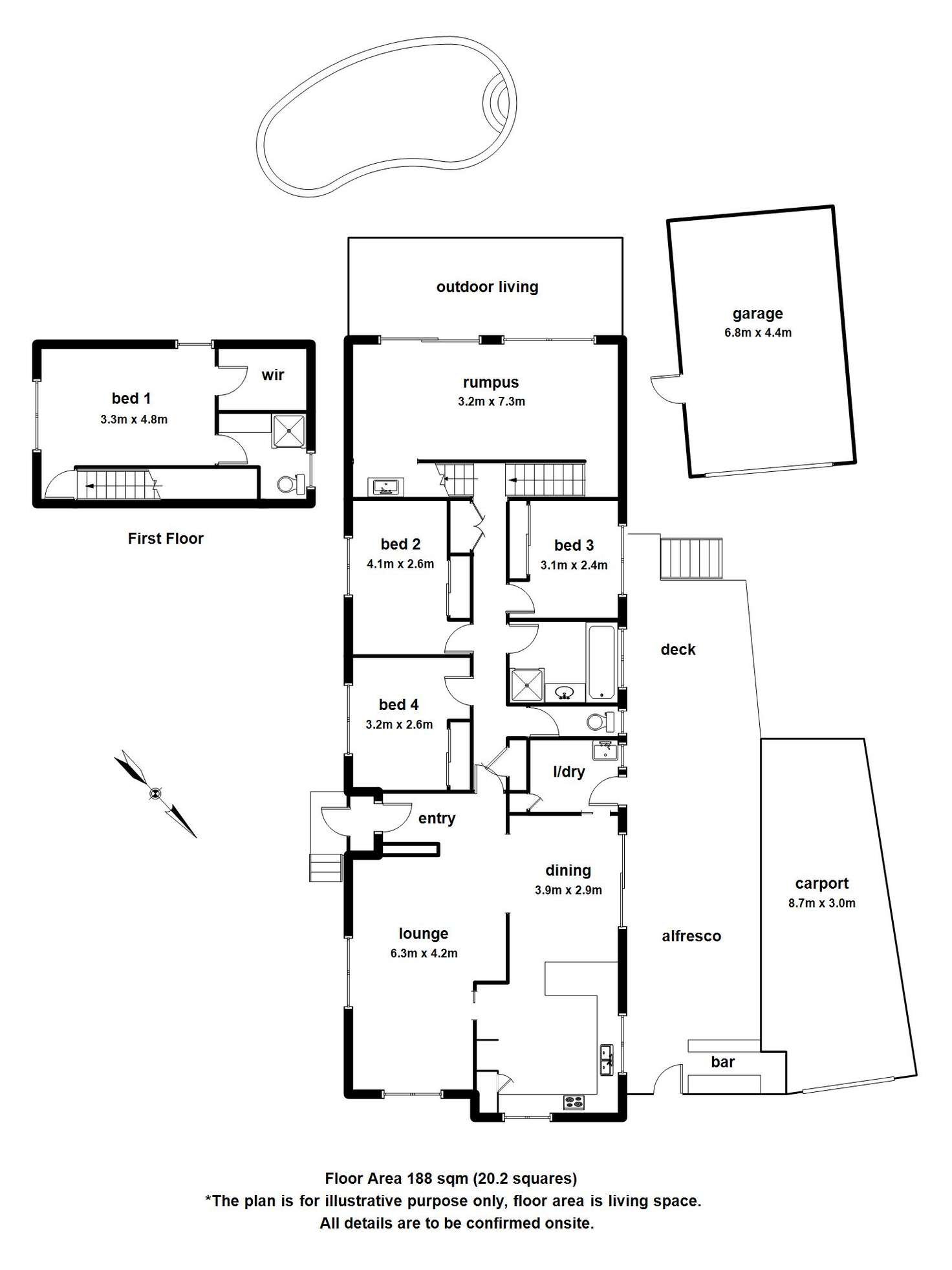 Floorplan of Homely house listing, 34 Goodwin Street, The Basin VIC 3154