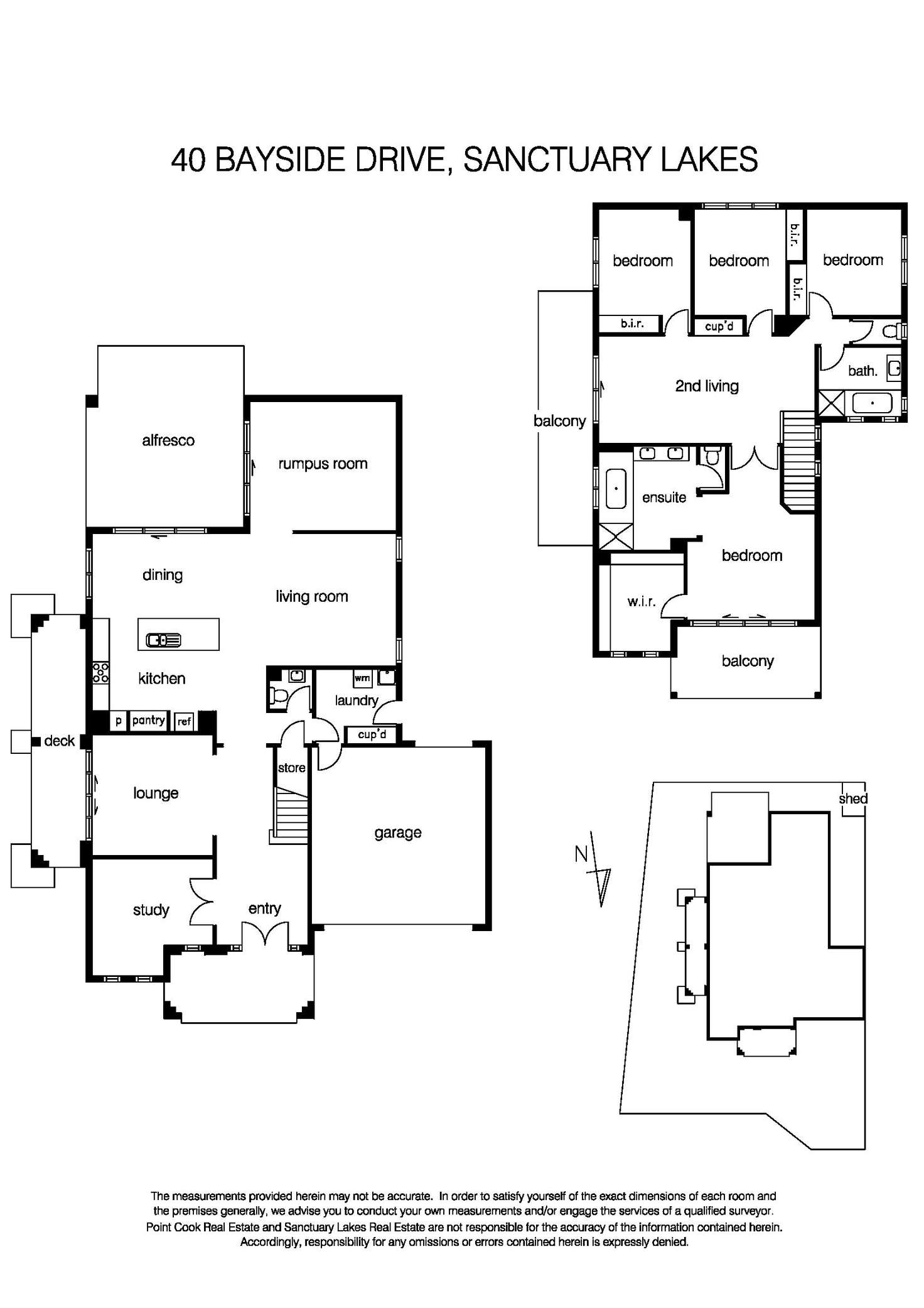 Floorplan of Homely house listing, 40 Bayside Drive, Sanctuary Lakes VIC 3030