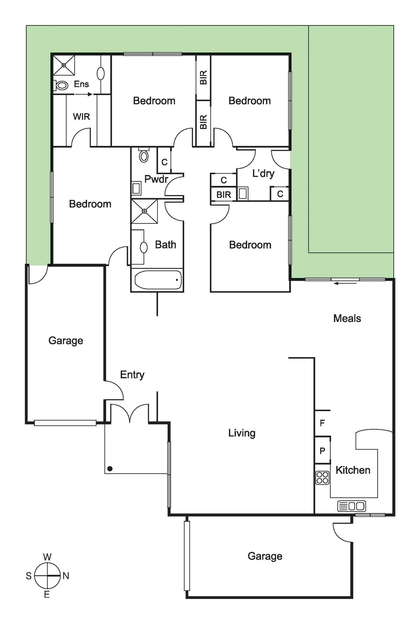 Floorplan of Homely townhouse listing, 2/7 Kooringa Road, Carnegie VIC 3163