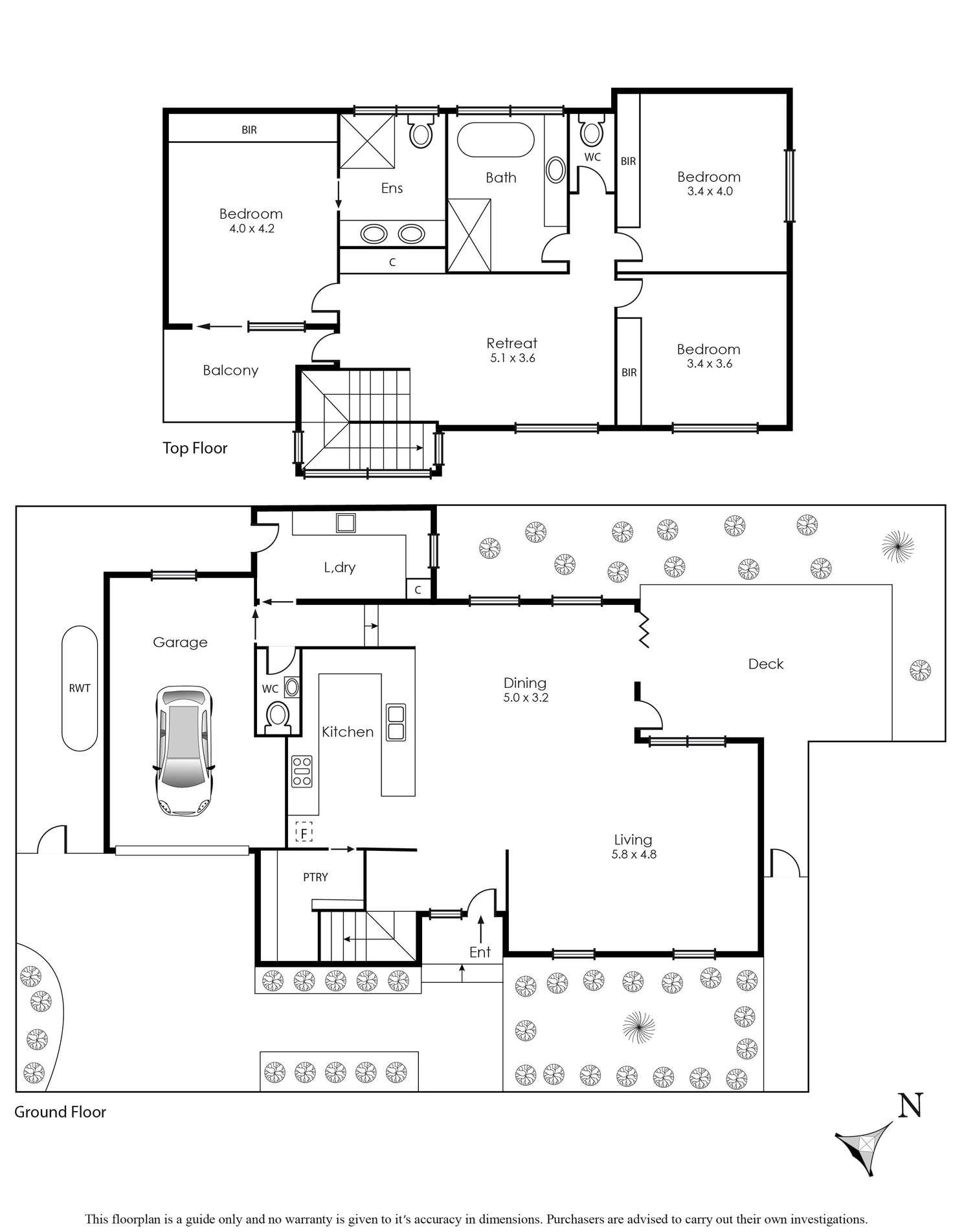 Floorplan of Homely townhouse listing, 55 Antibes Street, Parkdale VIC 3195