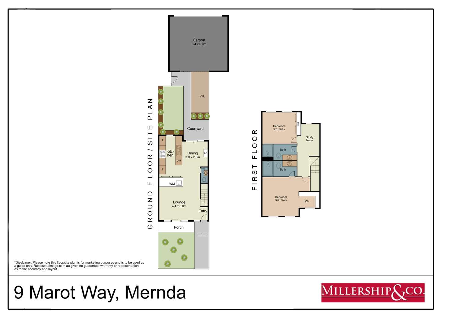 Floorplan of Homely townhouse listing, 9 Marot Way, Mernda VIC 3754