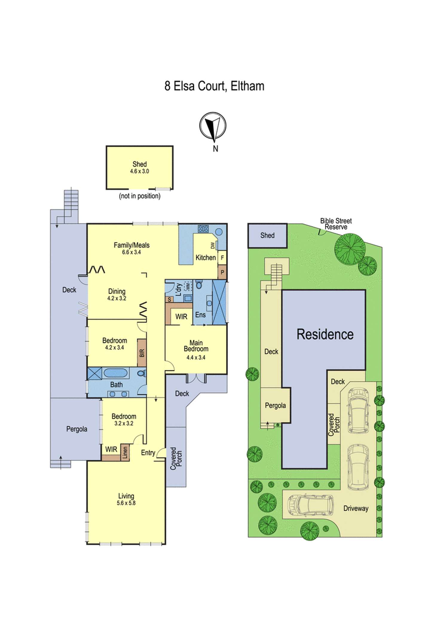 Floorplan of Homely house listing, 8 Elsa Court, Eltham VIC 3095