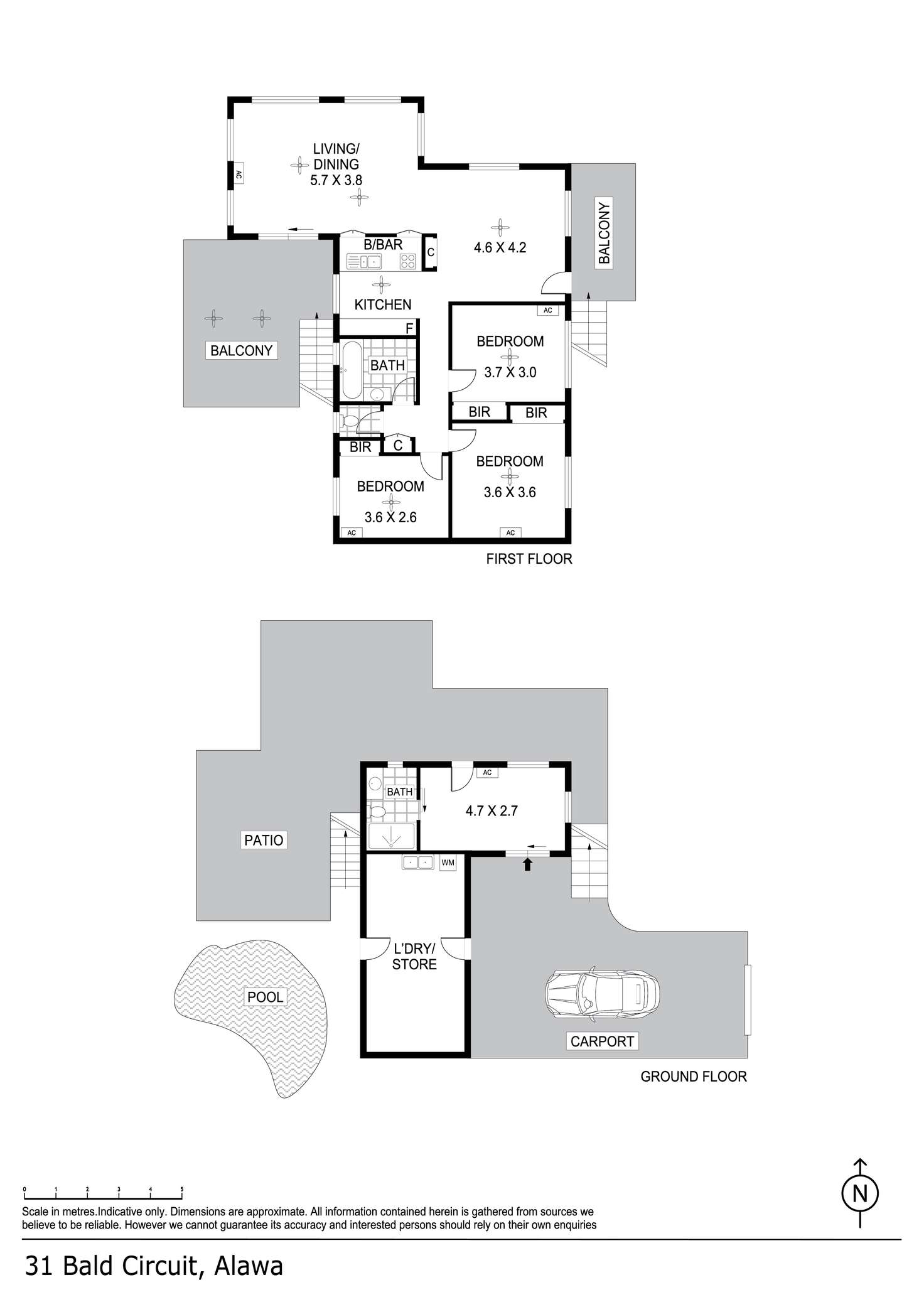 Floorplan of Homely house listing, 31 Bald Circuit, Alawa NT 810