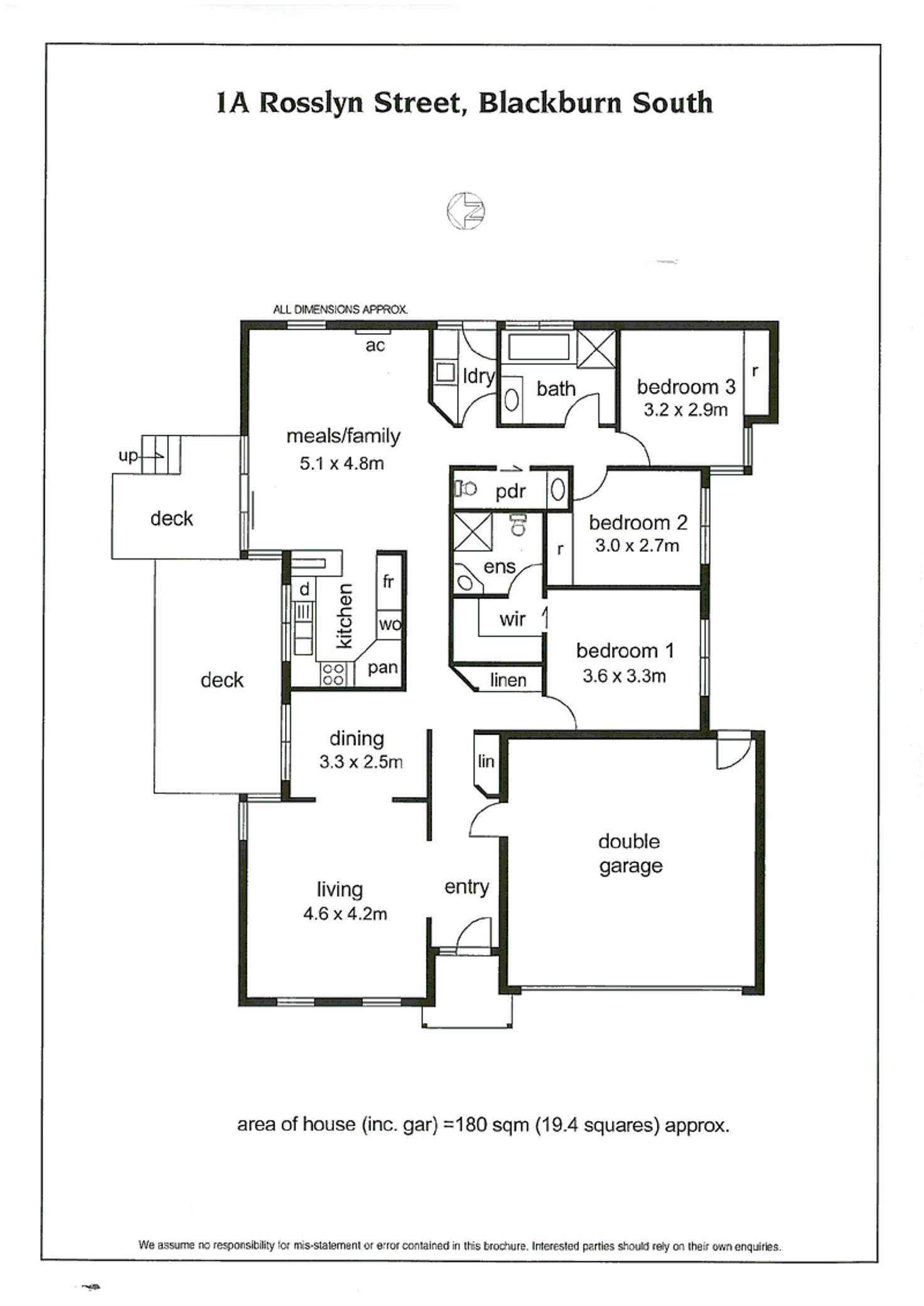 Floorplan of Homely house listing, 1A Rosslyn Street, Blackburn South VIC 3130
