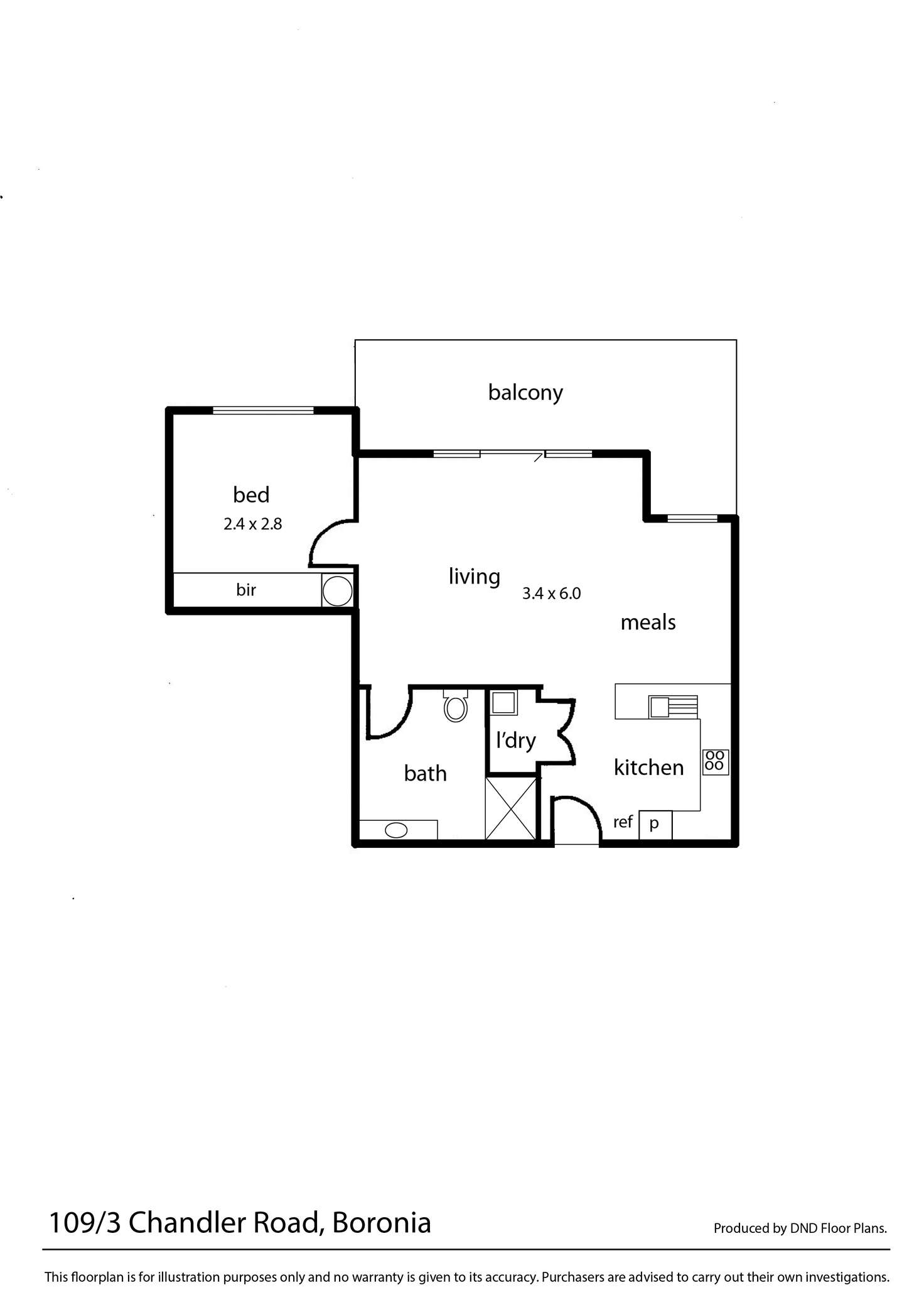 Floorplan of Homely apartment listing, 109/3 Chandler Road, Boronia VIC 3155