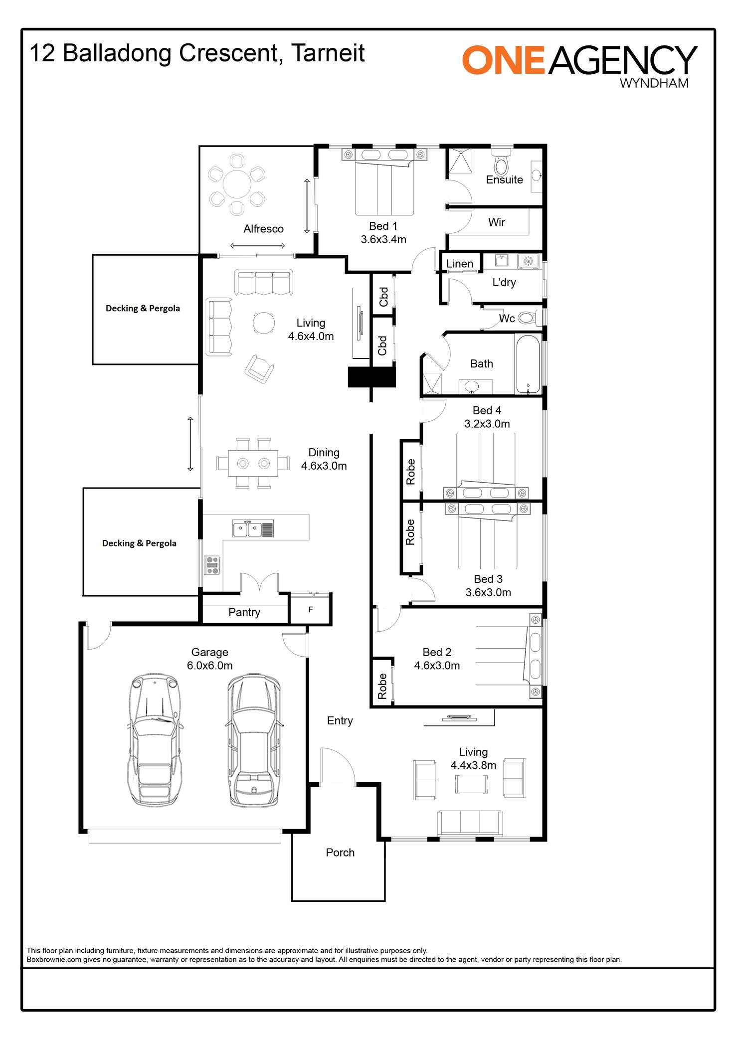 Floorplan of Homely house listing, 12 Balladong Crescent, Tarneit VIC 3029