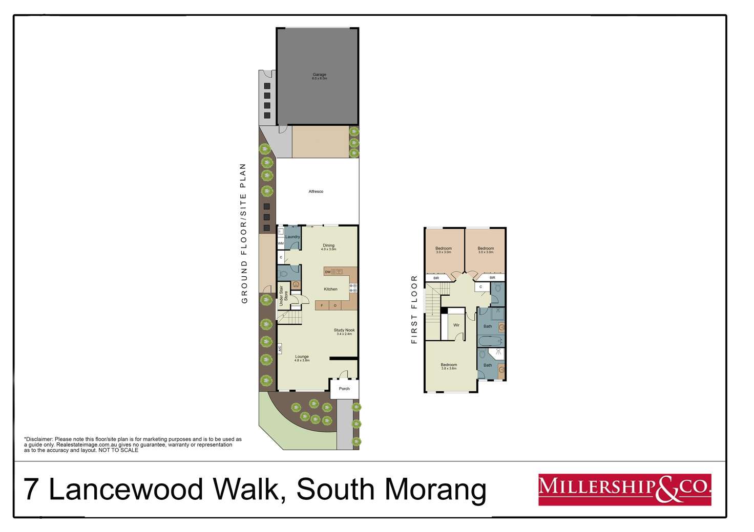 Floorplan of Homely townhouse listing, 7 Lancewood Walk, South Morang VIC 3752