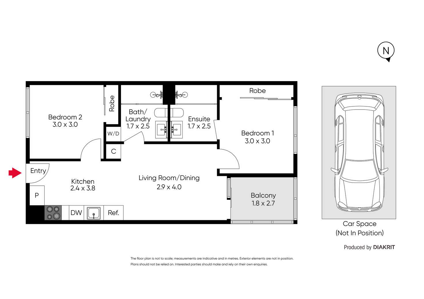 Floorplan of Homely apartment listing, 311/37 Breese Street, Brunswick VIC 3056