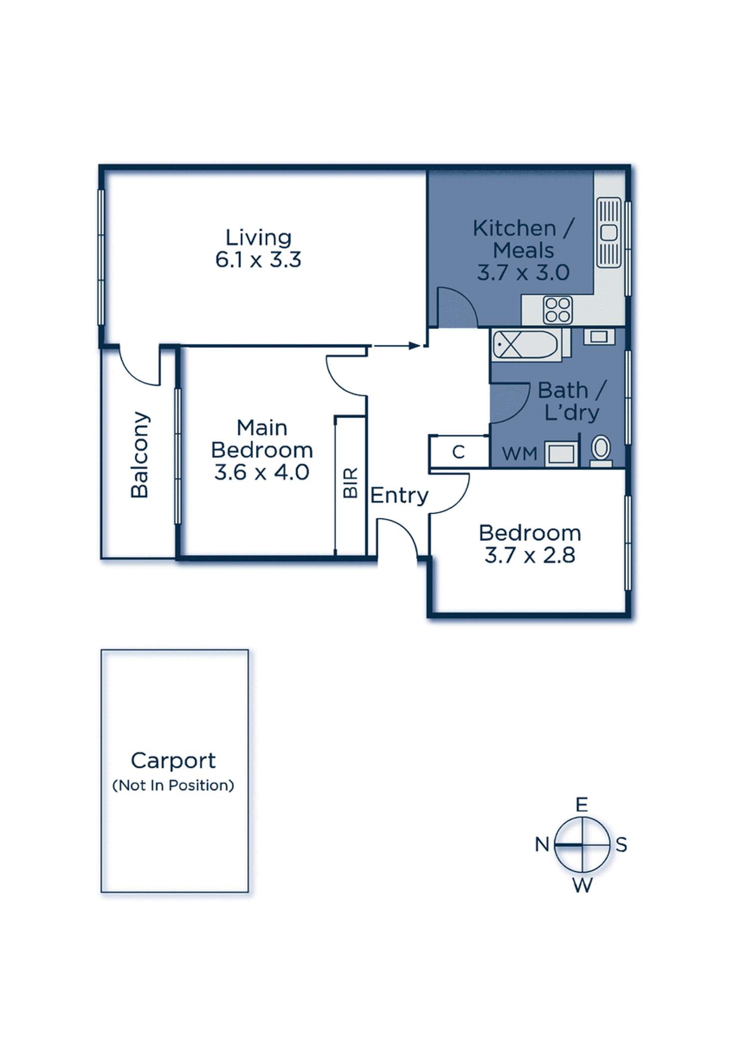 Floorplan of Homely apartment listing, 8/18 Louise Avenue, Mont Albert VIC 3127