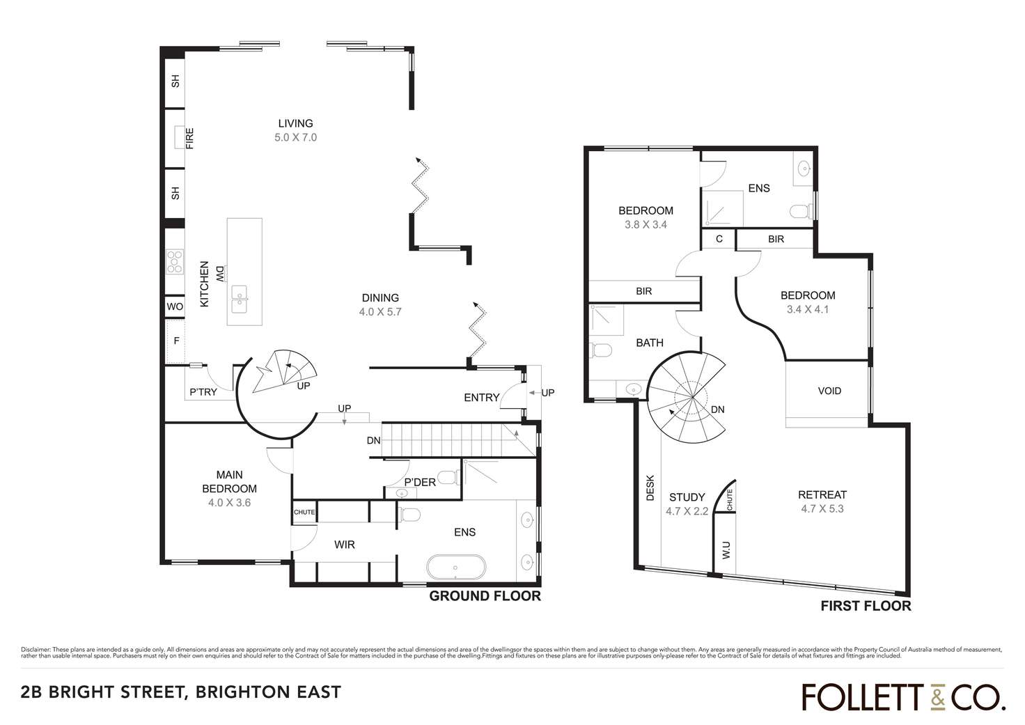 Floorplan of Homely townhouse listing, 2B Bright Street, Brighton East VIC 3187