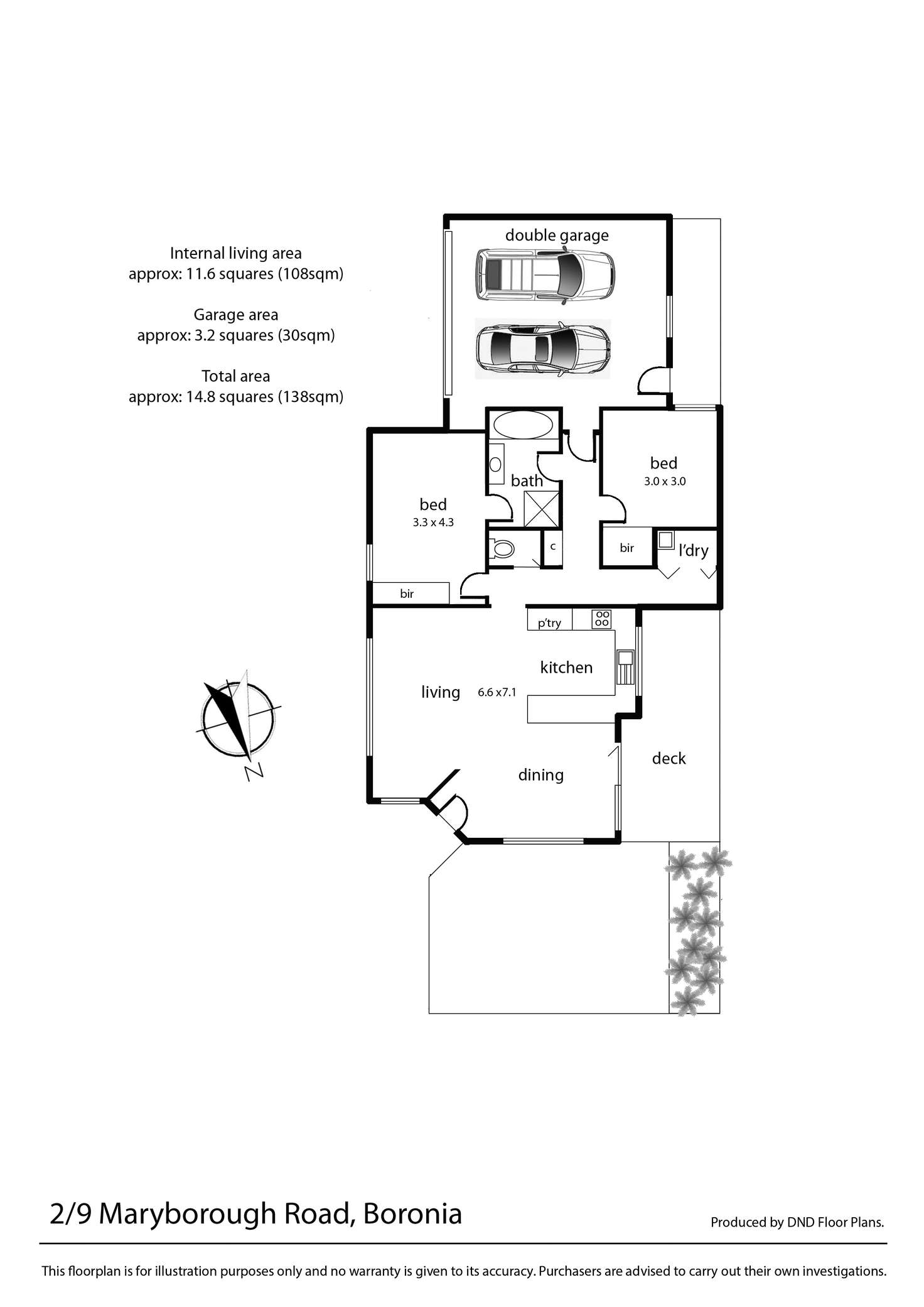 Floorplan of Homely unit listing, 2/9 Maryborough Road, Boronia VIC 3155