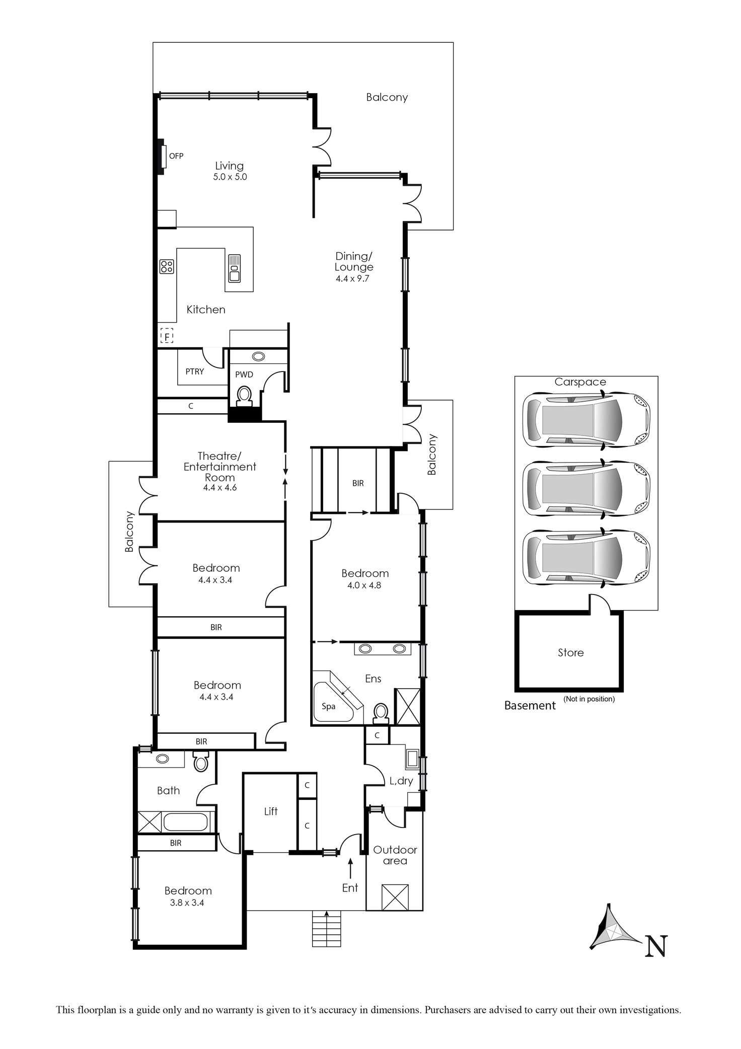 Floorplan of Homely apartment listing, 3/686 Nepean Highway, Carrum VIC 3197
